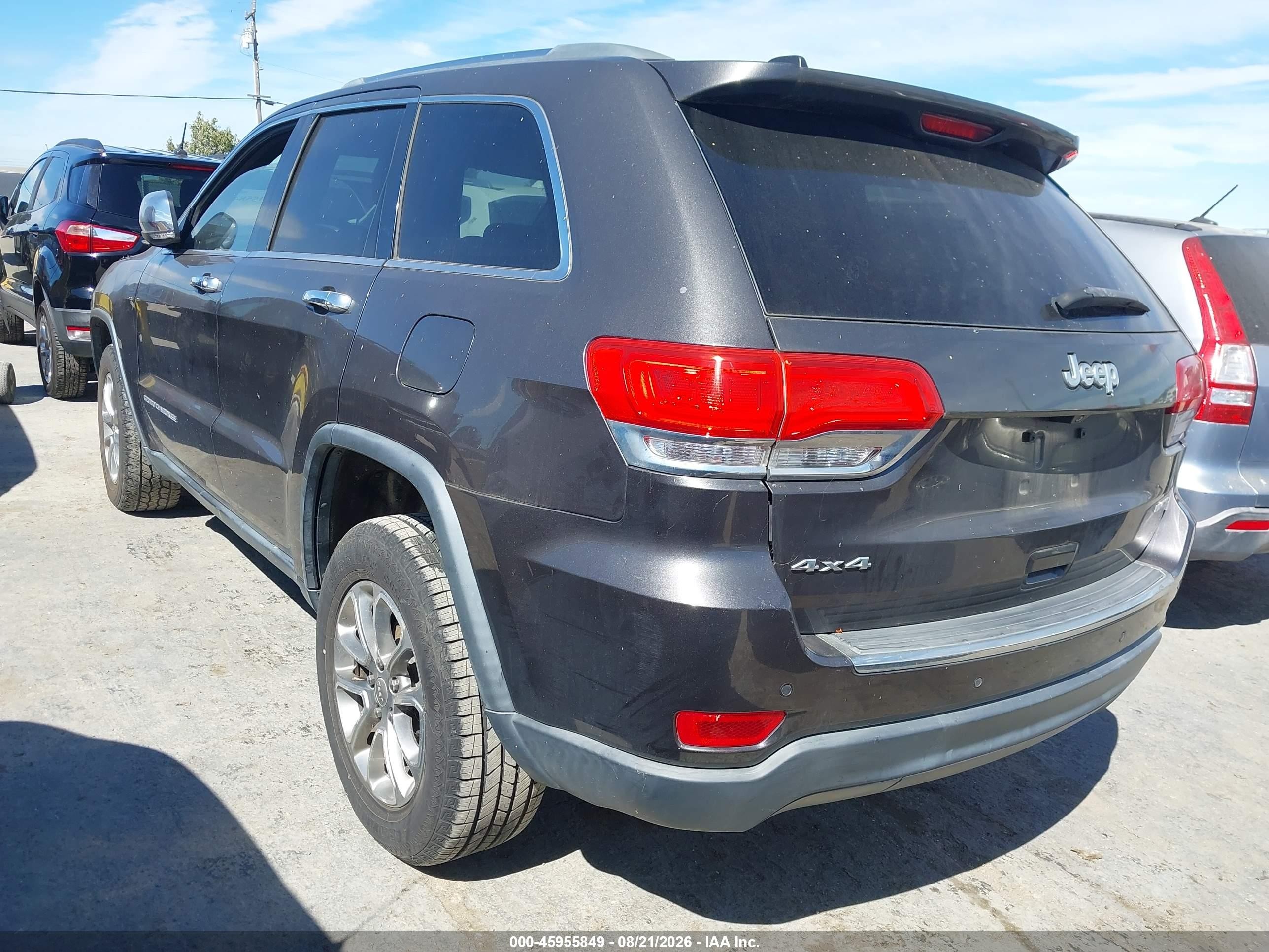 2015 Jeep Grand Cherokee Limited Серый vin: 1C4RJFBG4FC835107