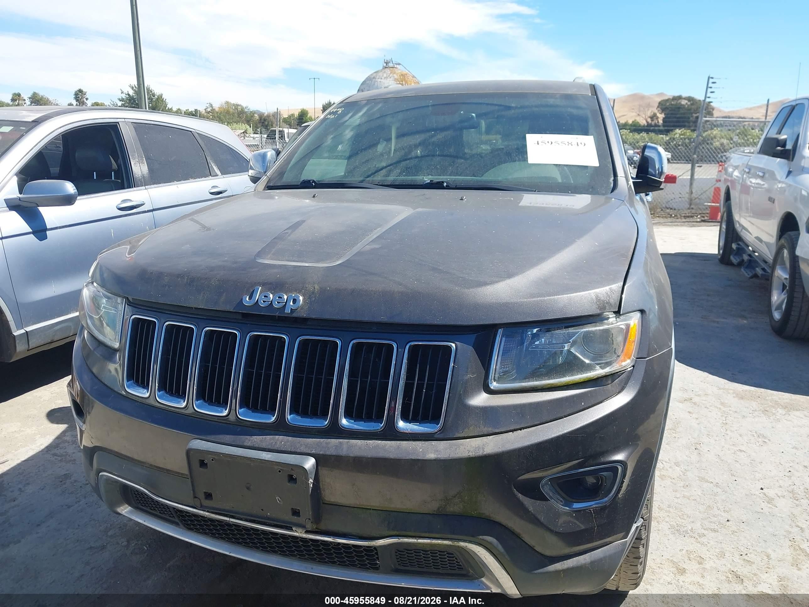 2015 Jeep Grand Cherokee Limited Серый vin: 1C4RJFBG4FC835107