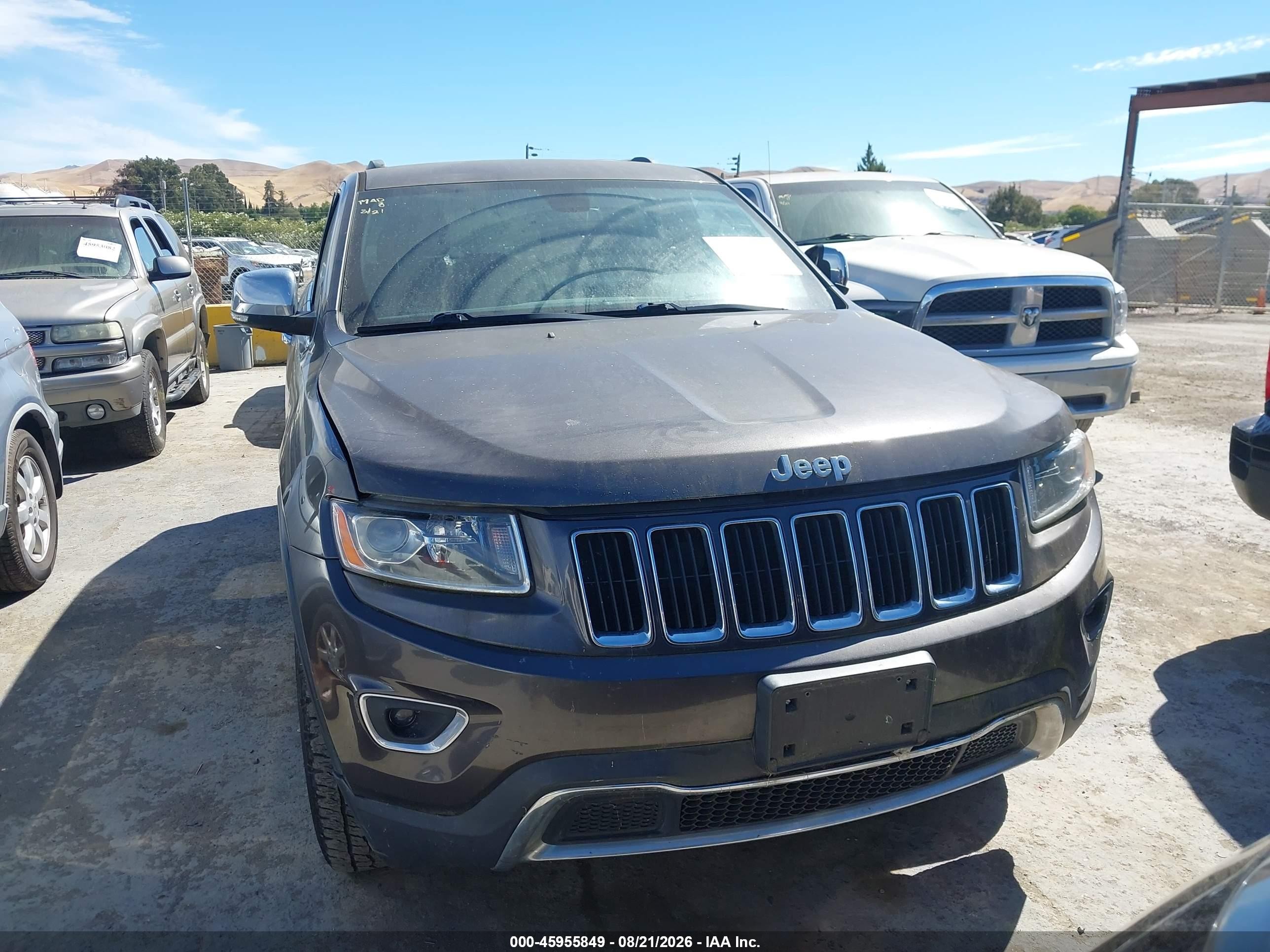 2015 Jeep Grand Cherokee Limited Серый vin: 1C4RJFBG4FC835107