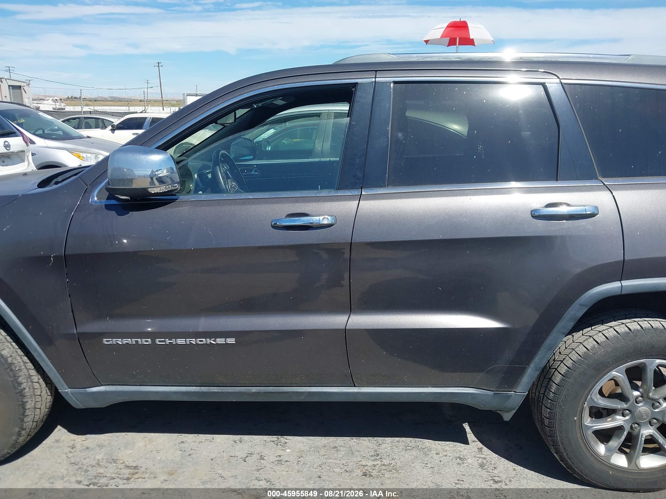 2015 Jeep Grand Cherokee Limited Серый vin: 1C4RJFBG4FC835107