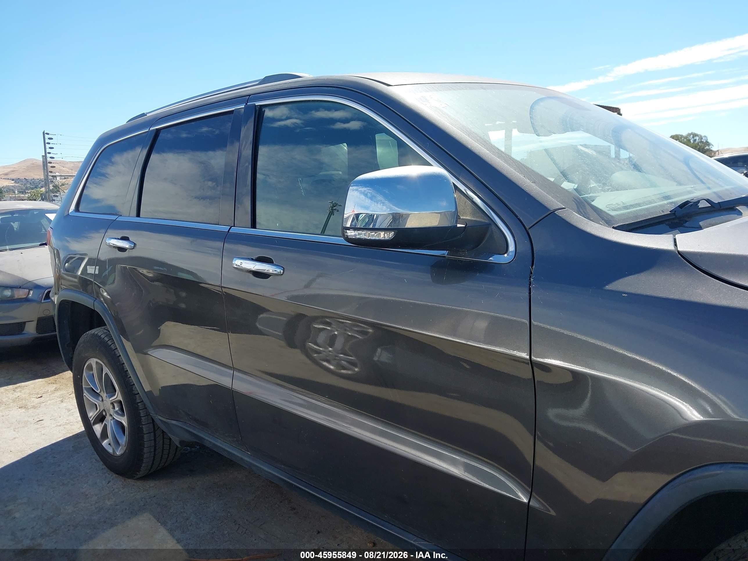2015 Jeep Grand Cherokee Limited Серый vin: 1C4RJFBG4FC835107
