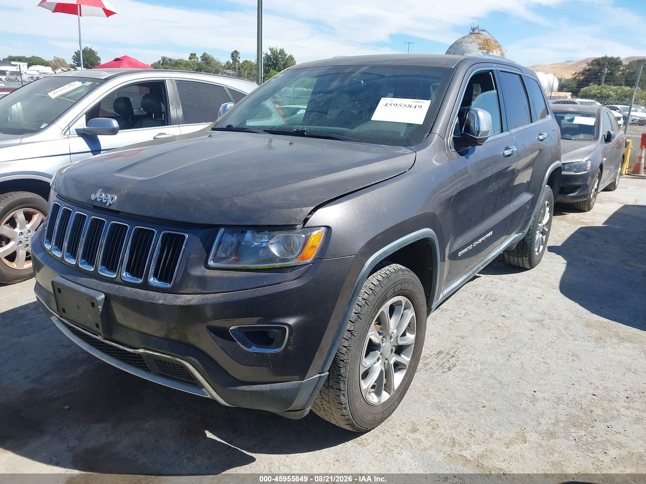 2015 Jeep Grand Cherokee Limited Серый vin: 1C4RJFBG4FC835107