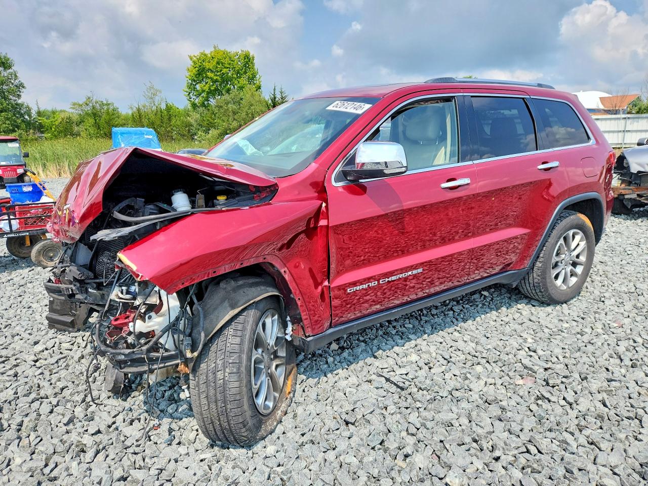 2015 Jeep Grand Cherokee Limited Red vin: 1C4RJFBG4FC852974