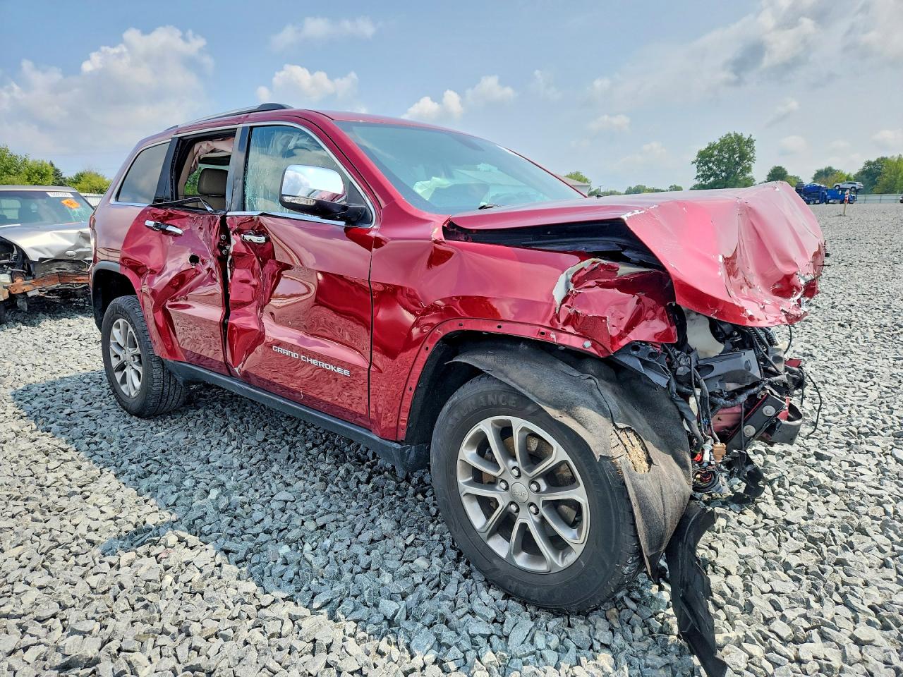 2015 Jeep Grand Cherokee Limited Red vin: 1C4RJFBG4FC852974