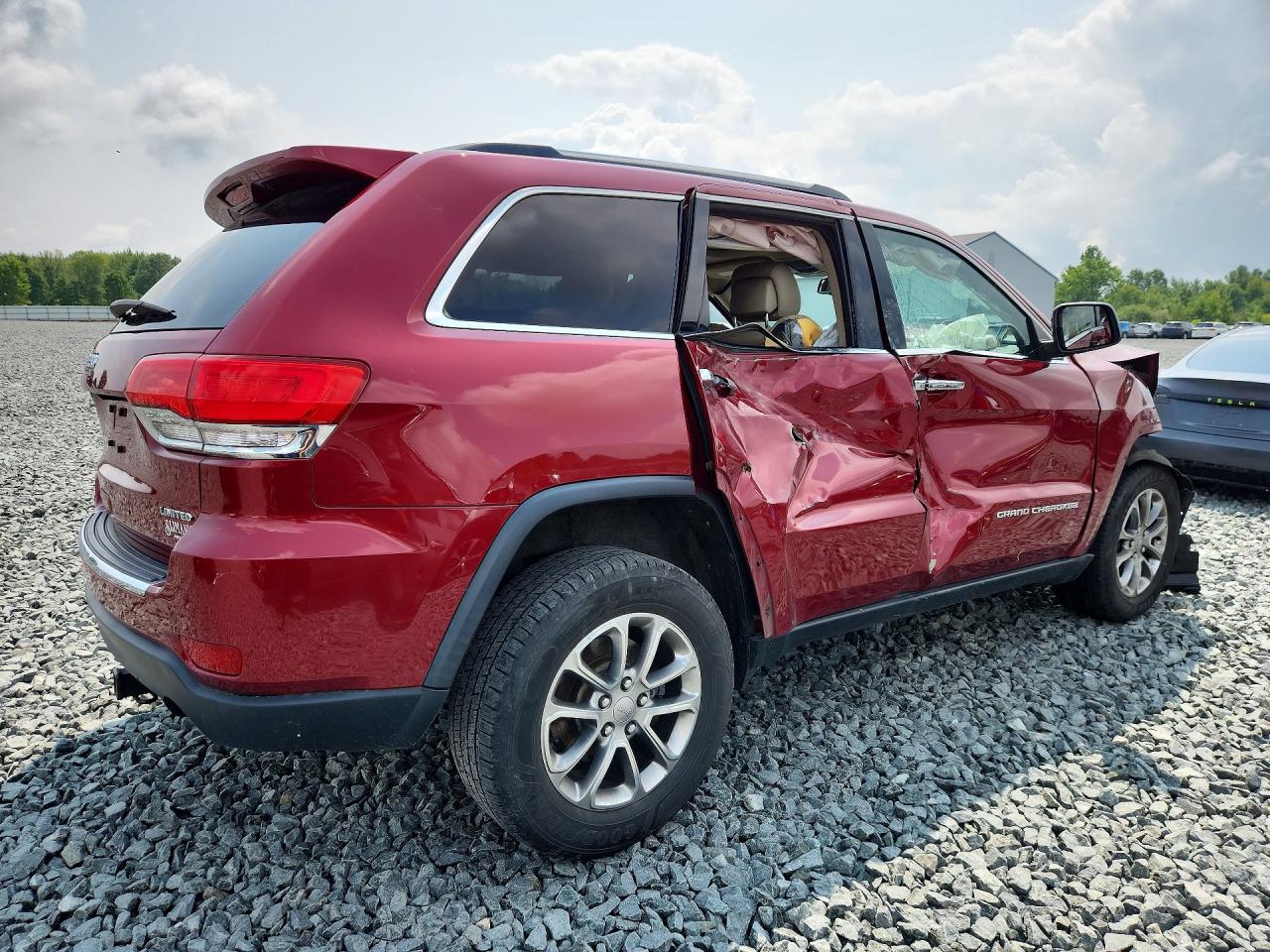 2015 Jeep Grand Cherokee Limited Red vin: 1C4RJFBG4FC852974