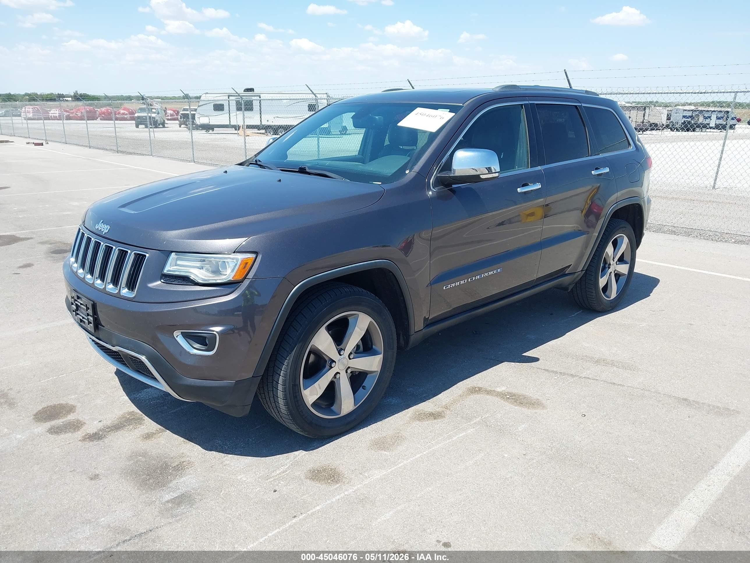 2015 Jeep Grand Cherokee Limited Серый vin: 1C4RJFBG4FC855230