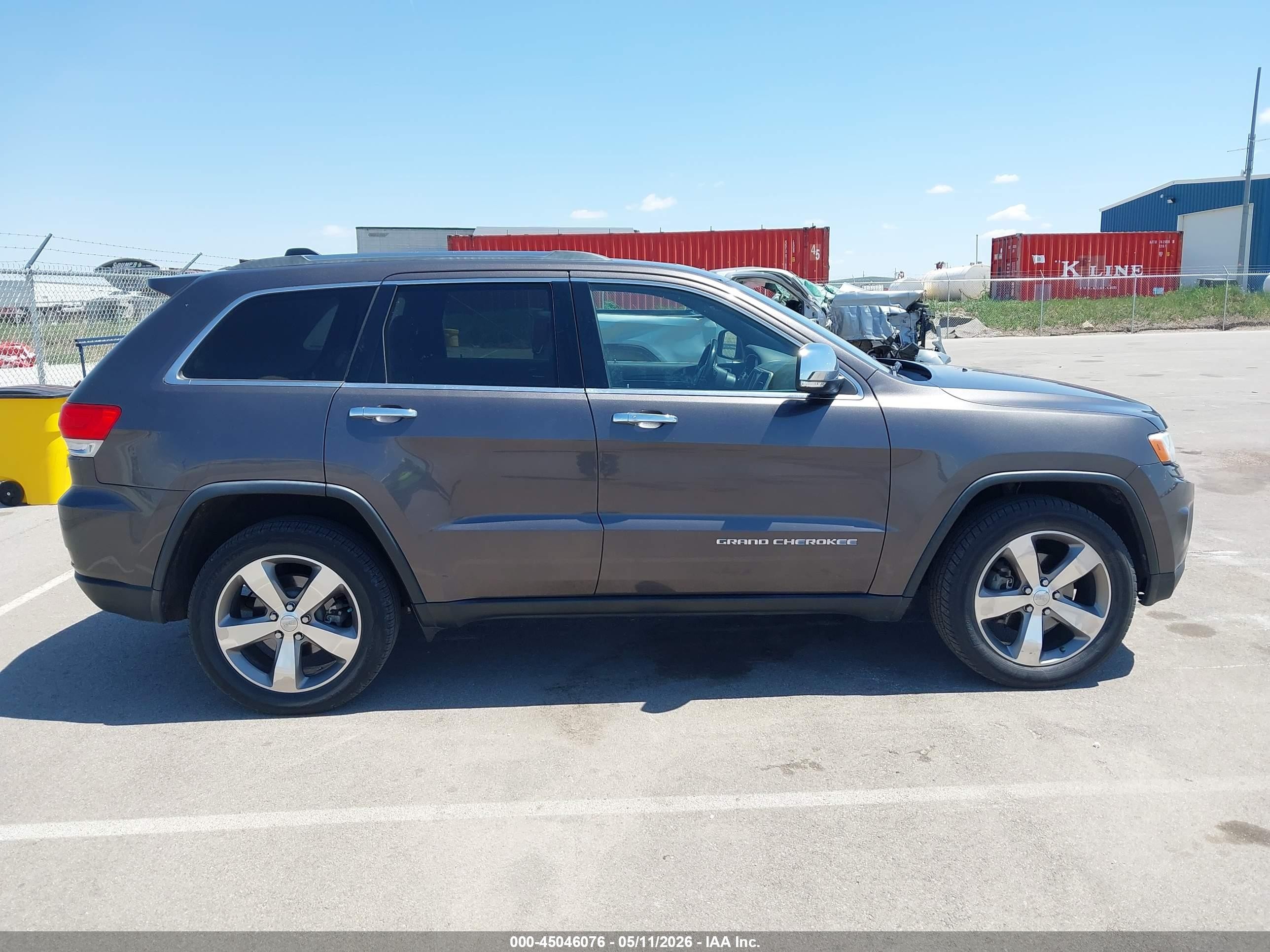 2015 Jeep Grand Cherokee Limited Серый vin: 1C4RJFBG4FC855230