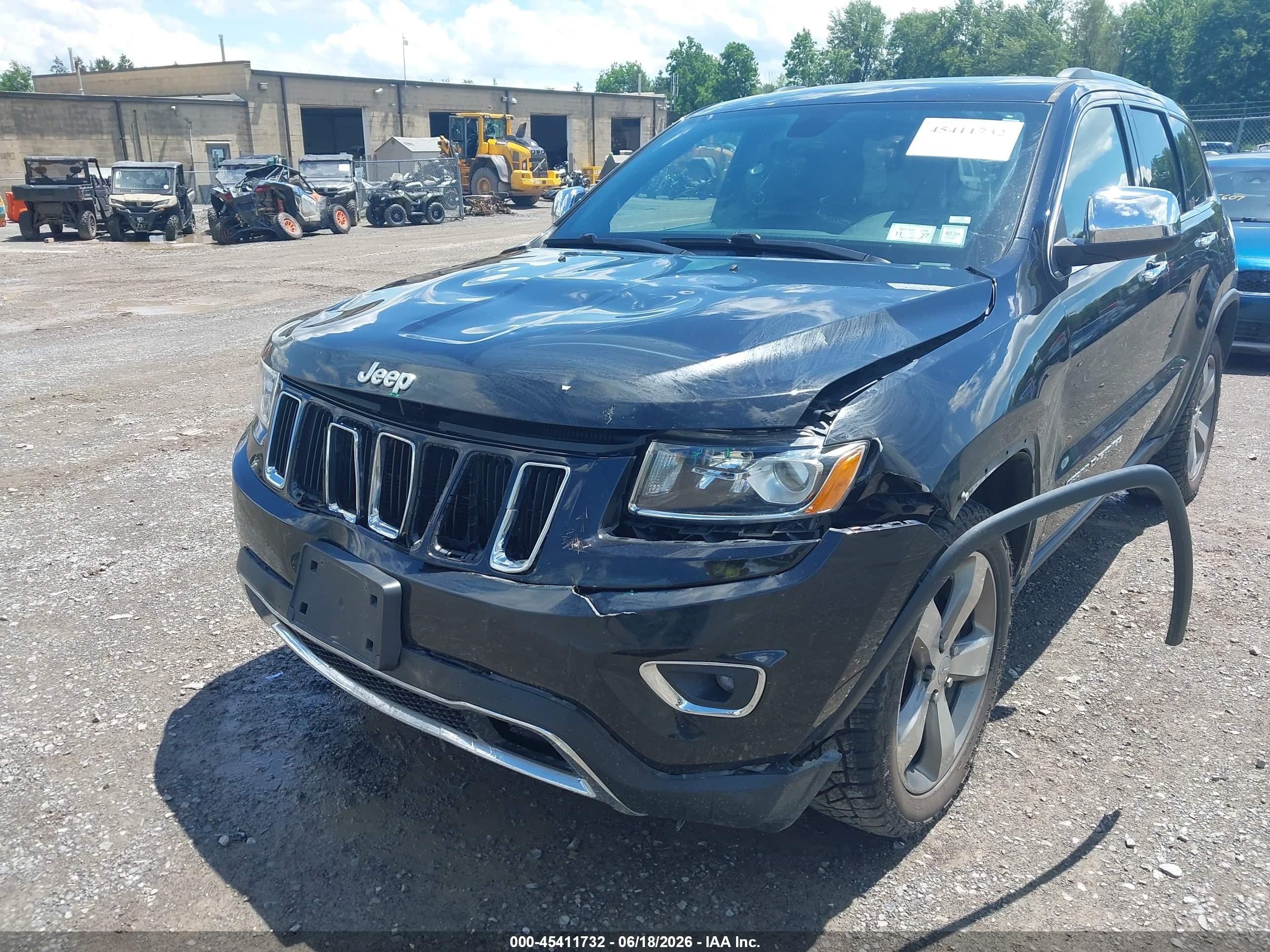 2015 Jeep Grand Cherokee Limited Black vin: 1C4RJFBG4FC858421
