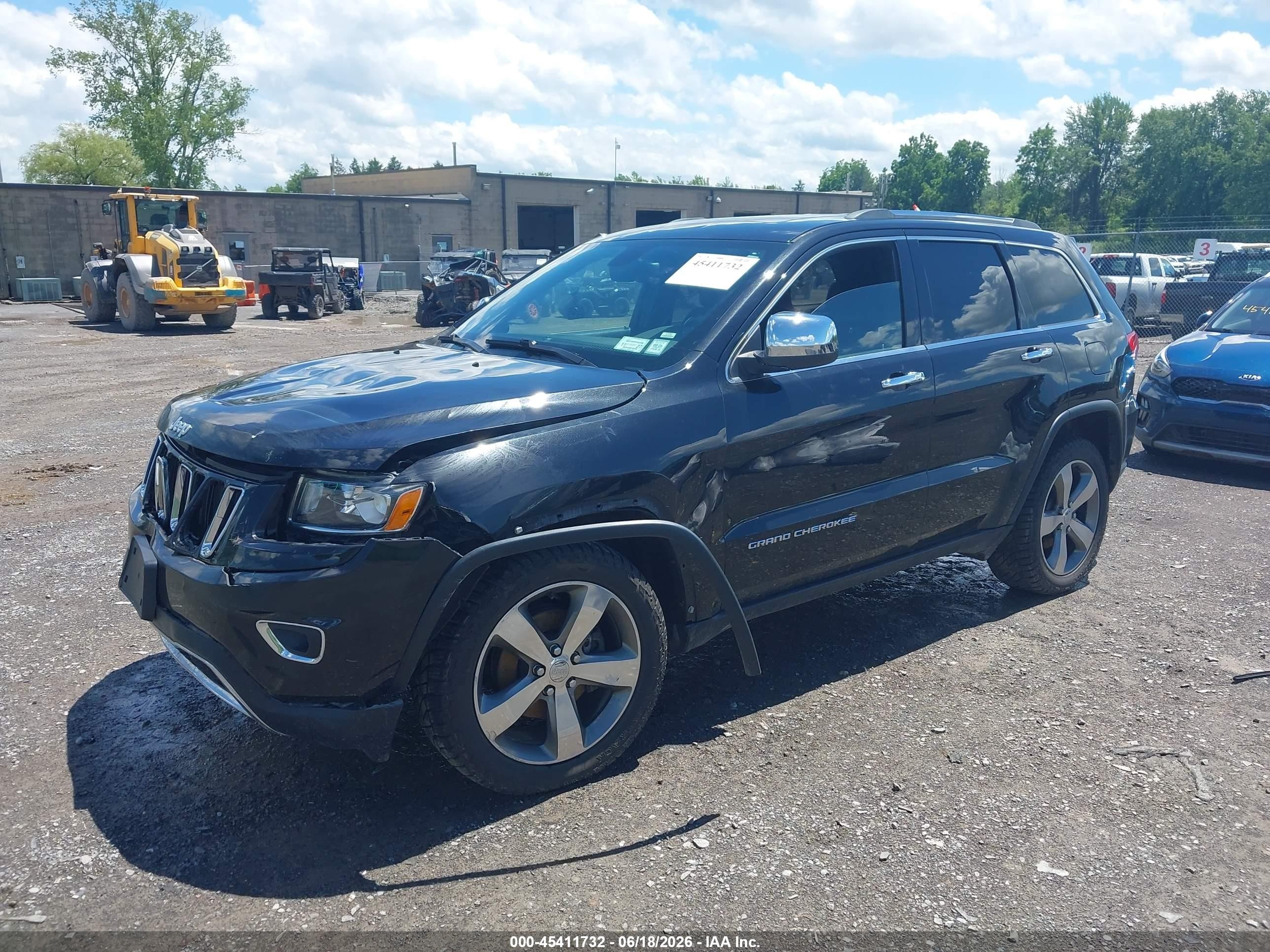 2015 Jeep Grand Cherokee Limited Black vin: 1C4RJFBG4FC858421