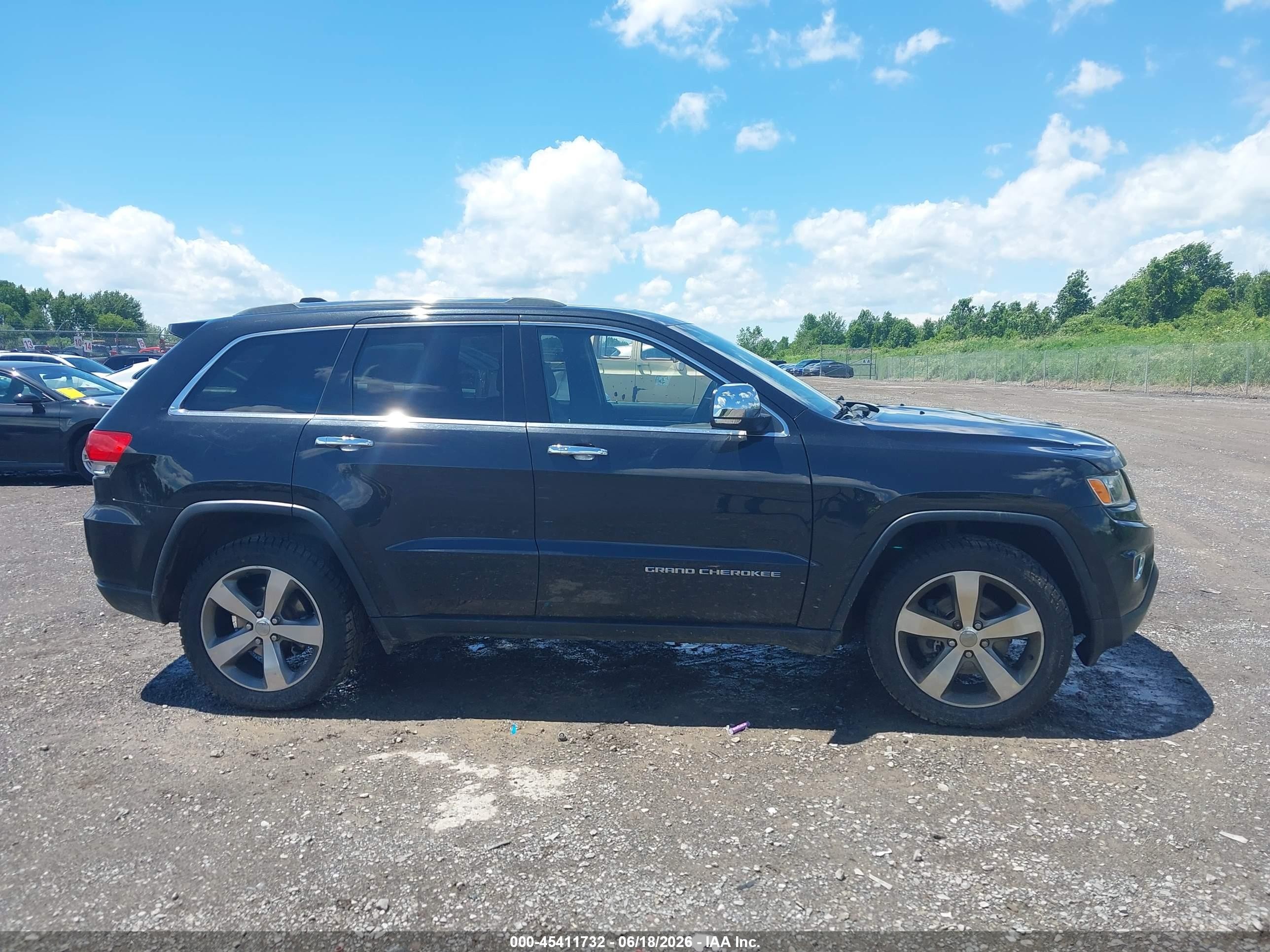 2015 Jeep Grand Cherokee Limited Black vin: 1C4RJFBG4FC858421