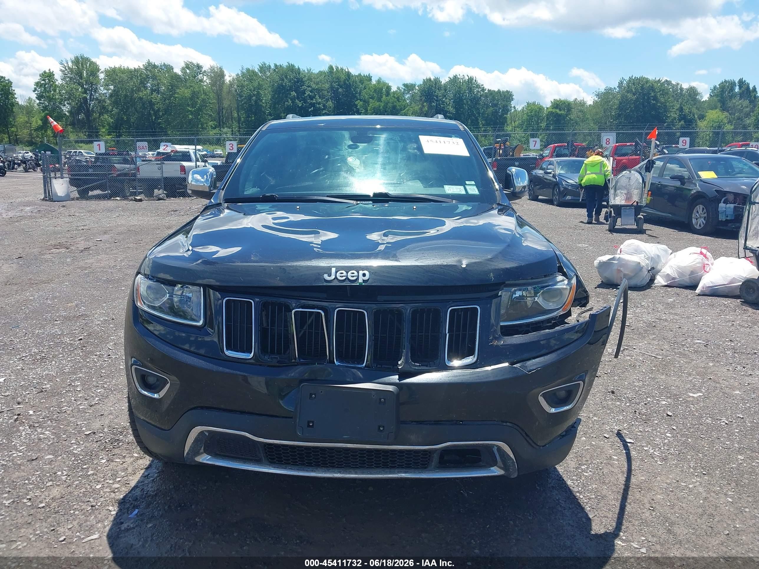 2015 Jeep Grand Cherokee Limited Black vin: 1C4RJFBG4FC858421