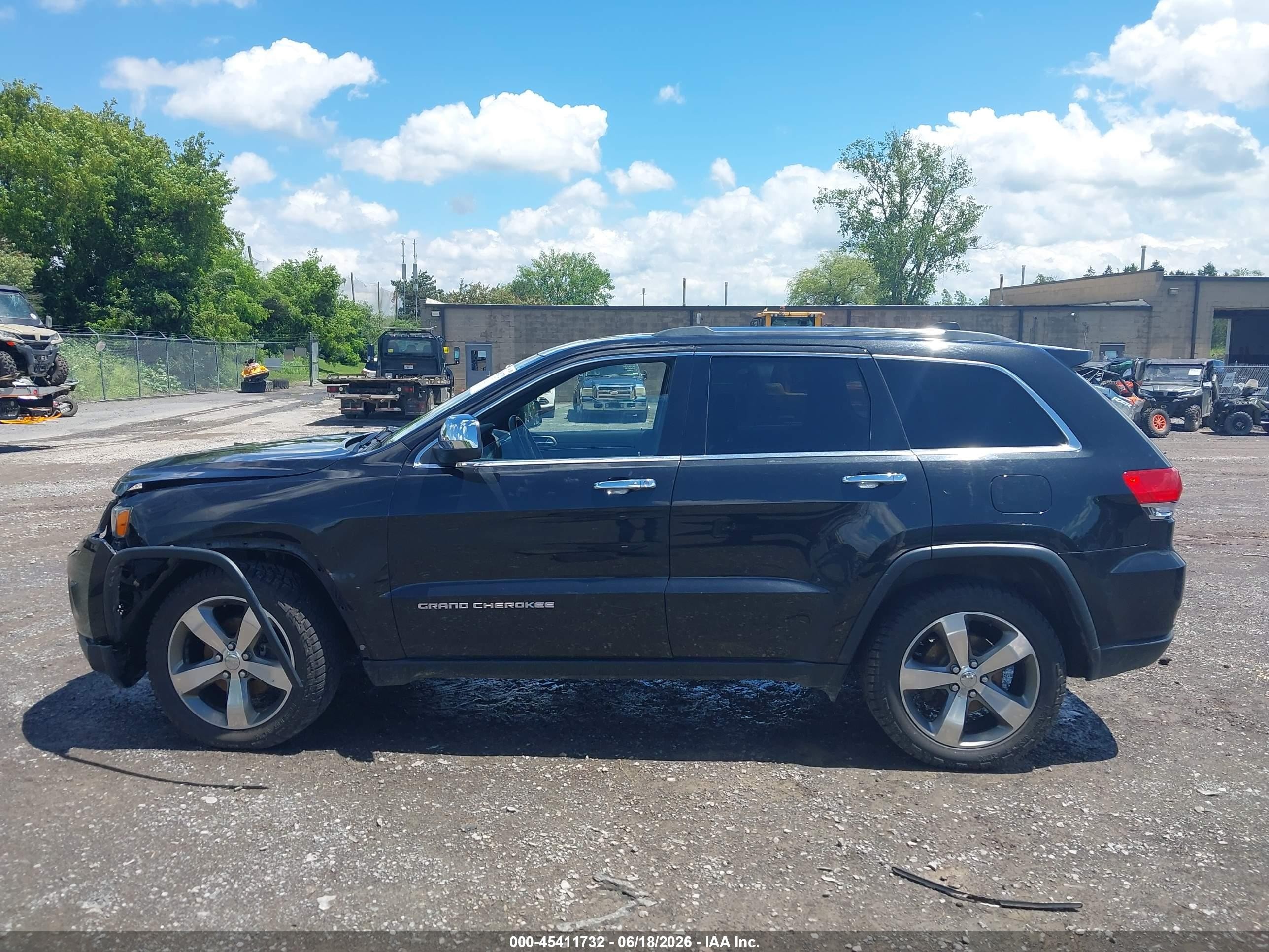 2015 Jeep Grand Cherokee Limited Black vin: 1C4RJFBG4FC858421