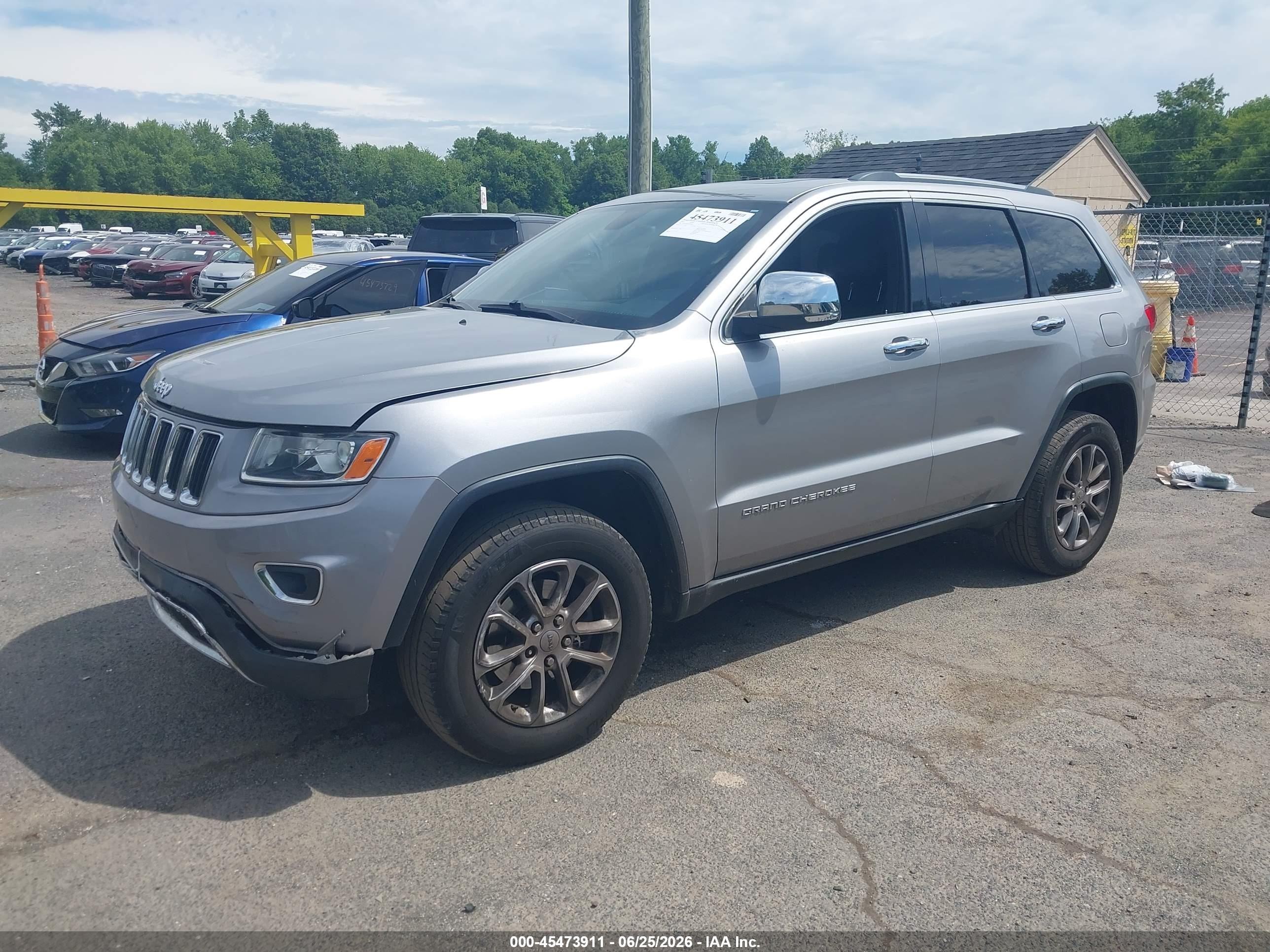 2015 Jeep Grand Cherokee Limited Серебряный vin: 1C4RJFBG4FC859942
