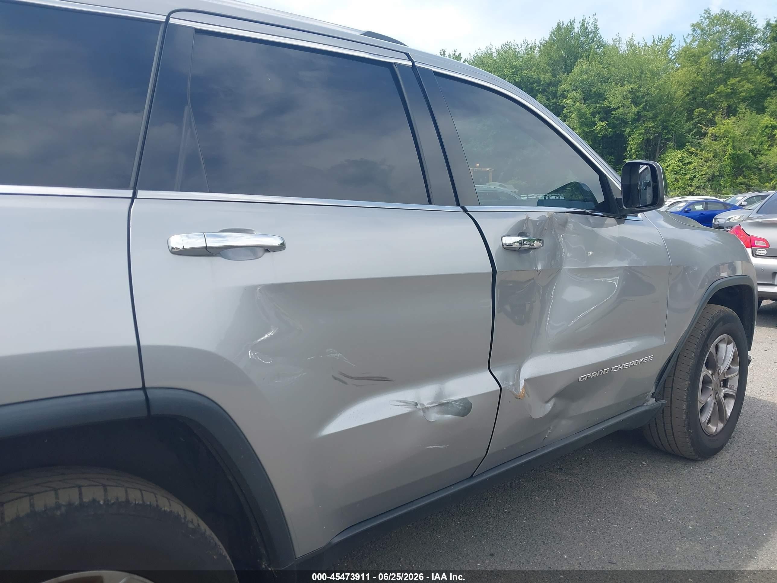 2015 Jeep Grand Cherokee Limited Серебряный vin: 1C4RJFBG4FC859942