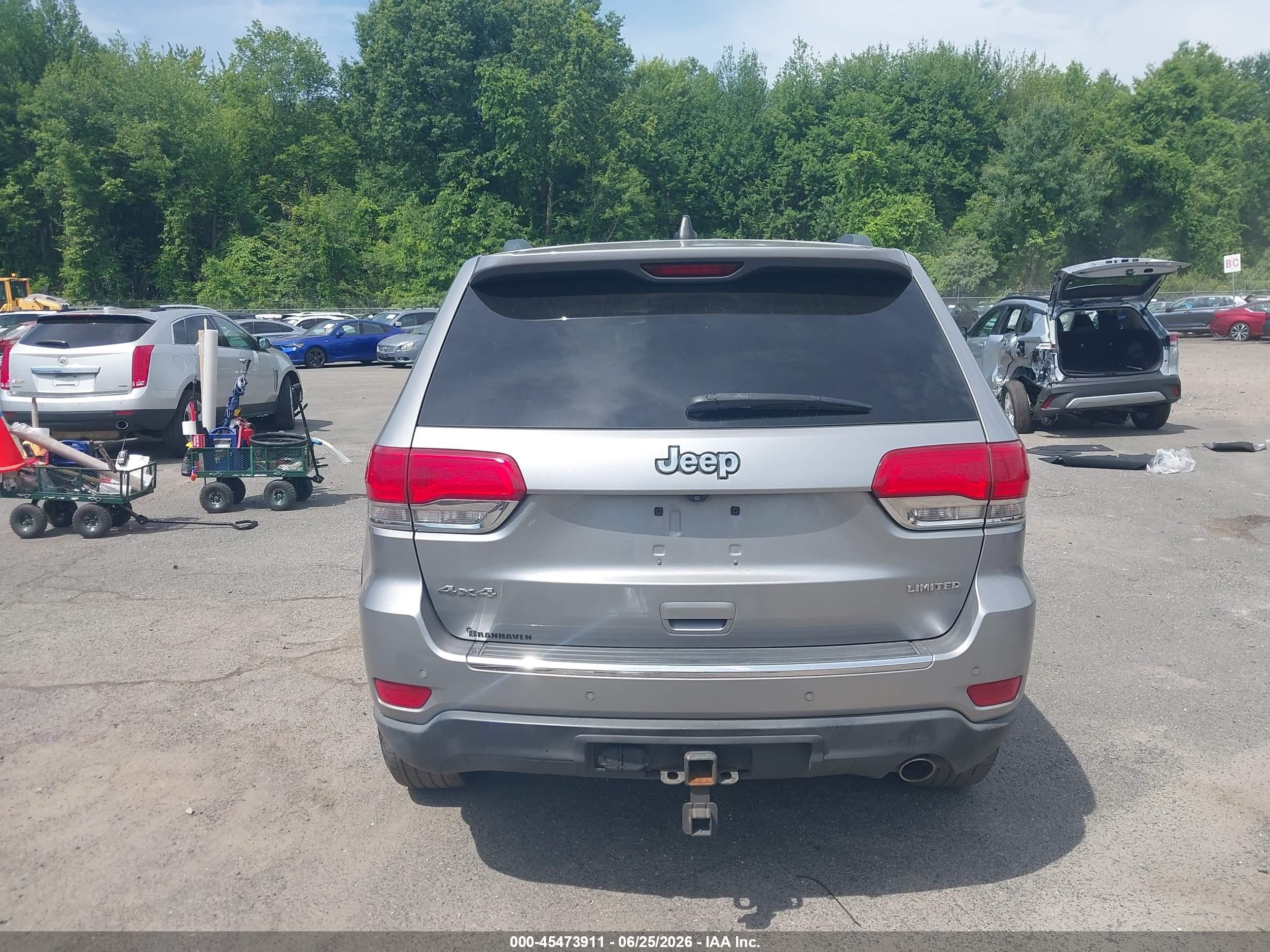 2015 Jeep Grand Cherokee Limited Серебряный vin: 1C4RJFBG4FC859942