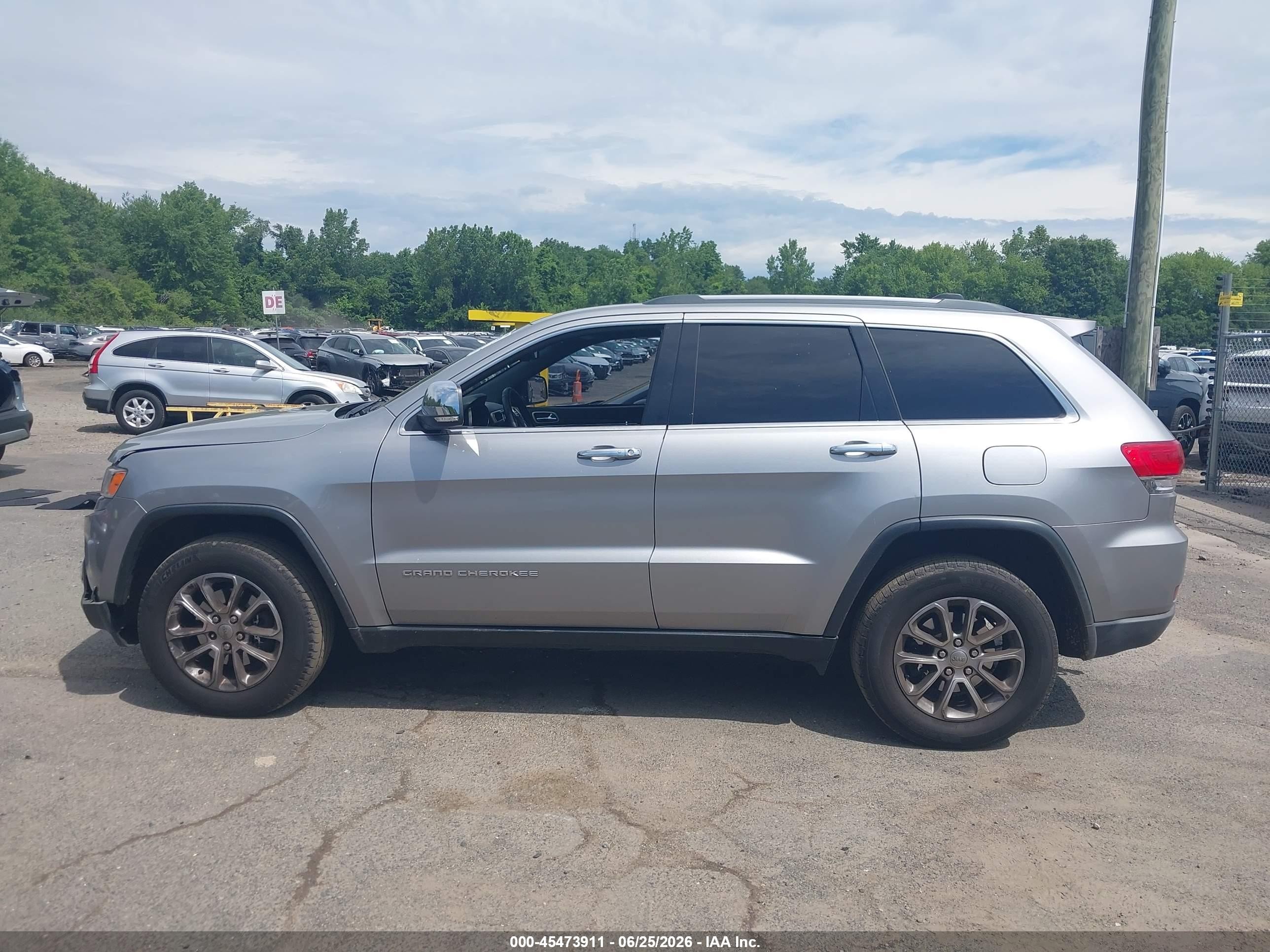2015 Jeep Grand Cherokee Limited Серебряный vin: 1C4RJFBG4FC859942
