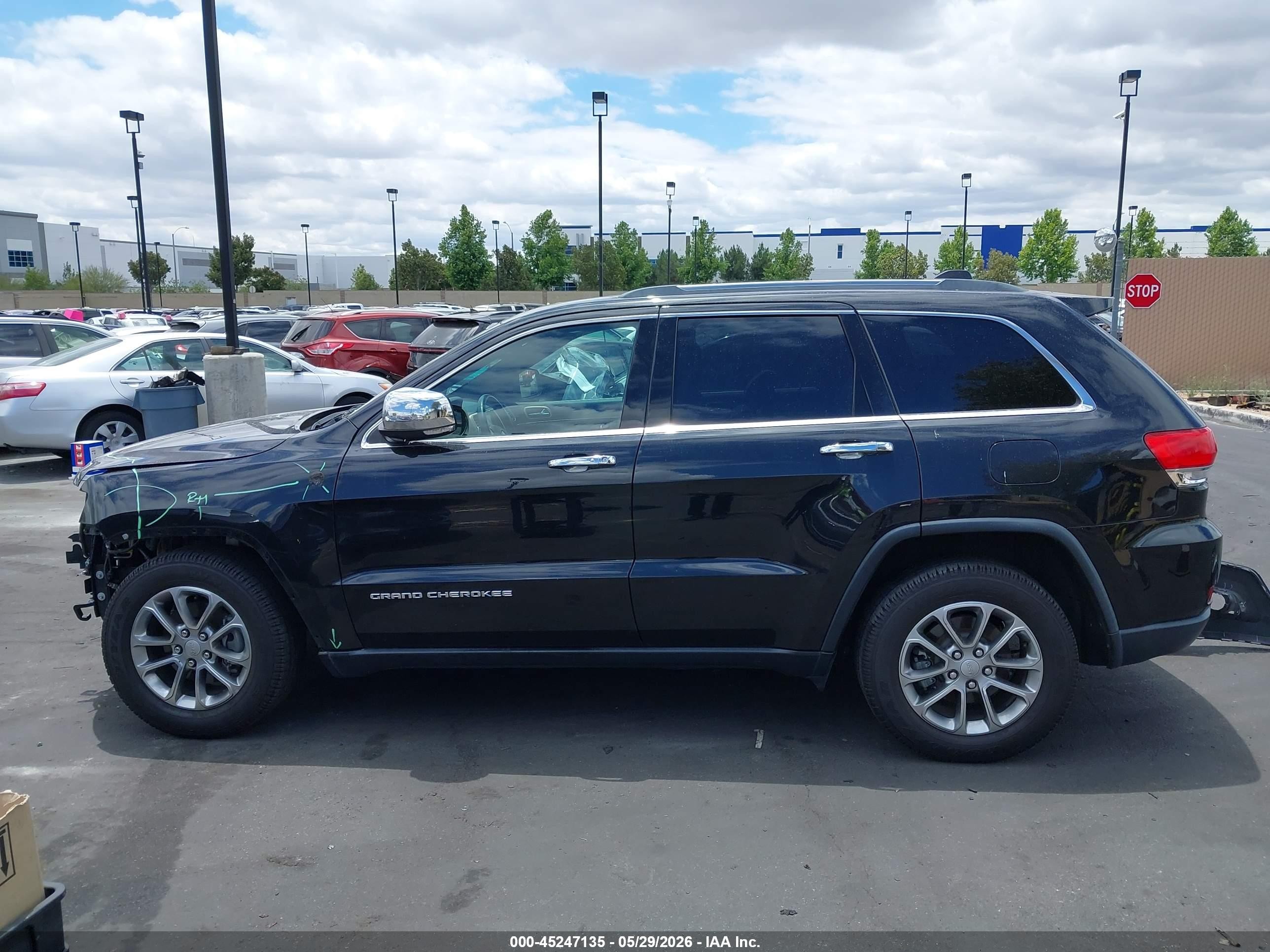 2016 Jeep Grand Cherokee Limited Black vin: 1C4RJFBG4GC380664