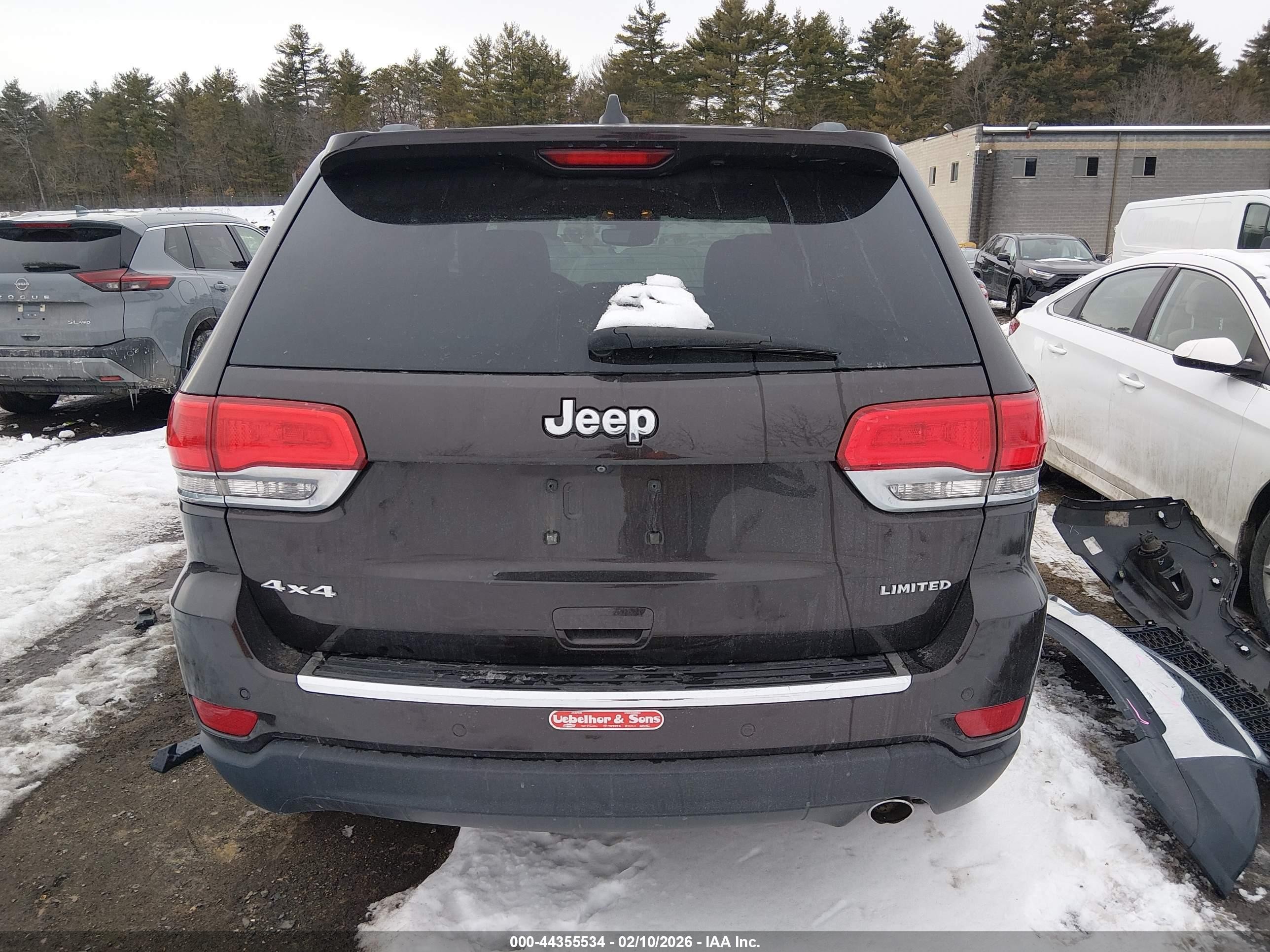 2017 Jeep Grand Cherokee Limited 4x4 Black vin: 1C4RJFBG4HC617641