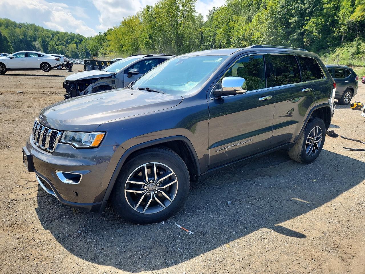 2019 Jeep Grand Cherokee Limited Gray vin: 1C4RJFBG4KC728469
