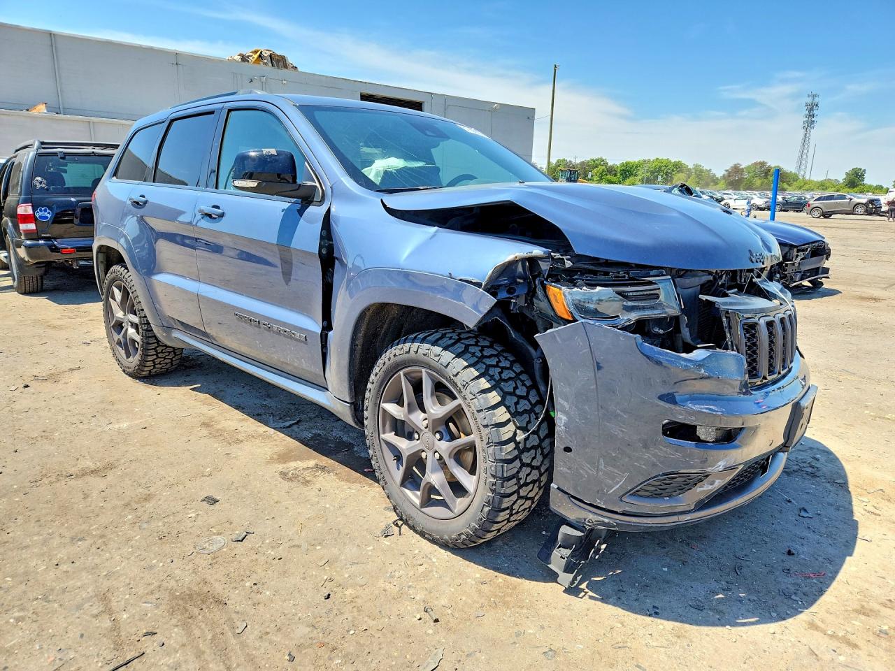 2020 Jeep Grand Cherokee Limited Синий vin: 1C4RJFBG4LC170219