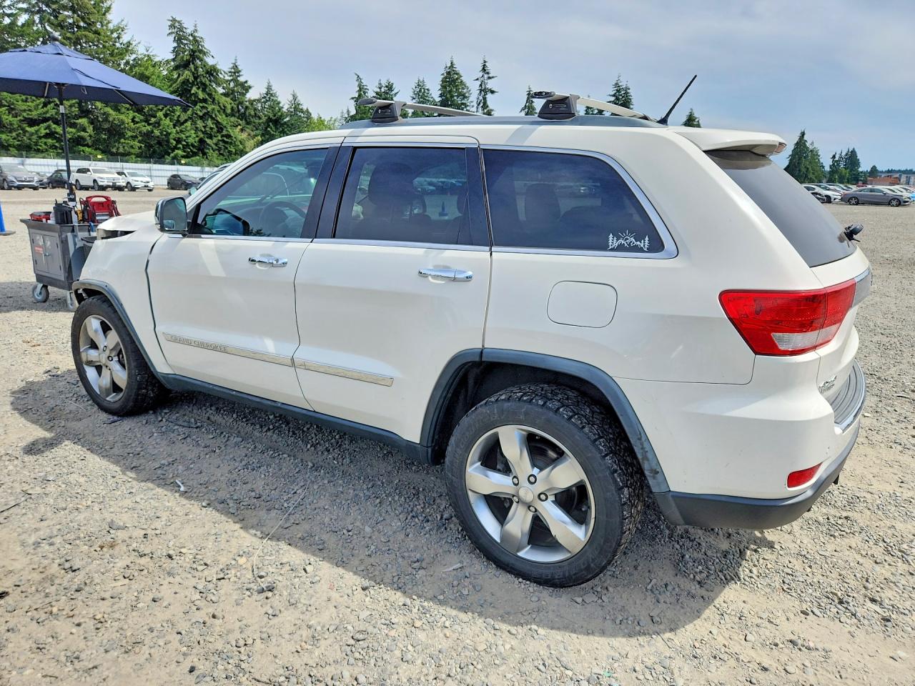 2012 Jeep Grand Cherokee Limited White vin: 1C4RJFBG5CC149377