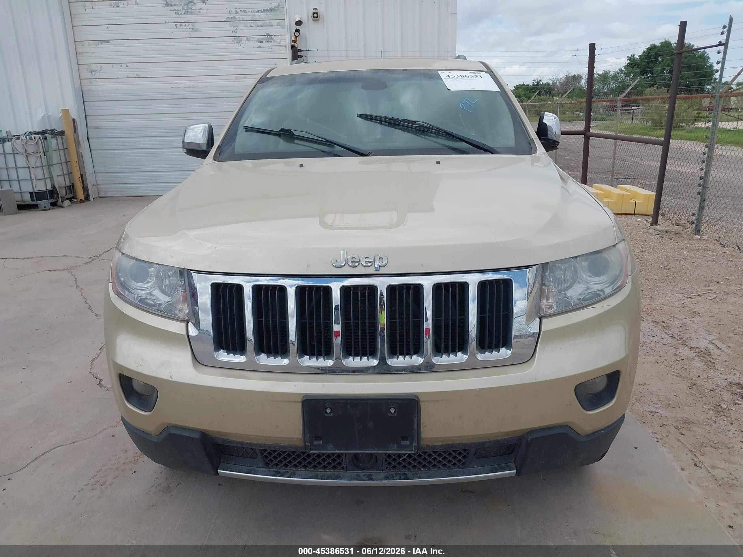 2012 Jeep Grand Cherokee Limited Gold vin: 1C4RJFBG5CC180094
