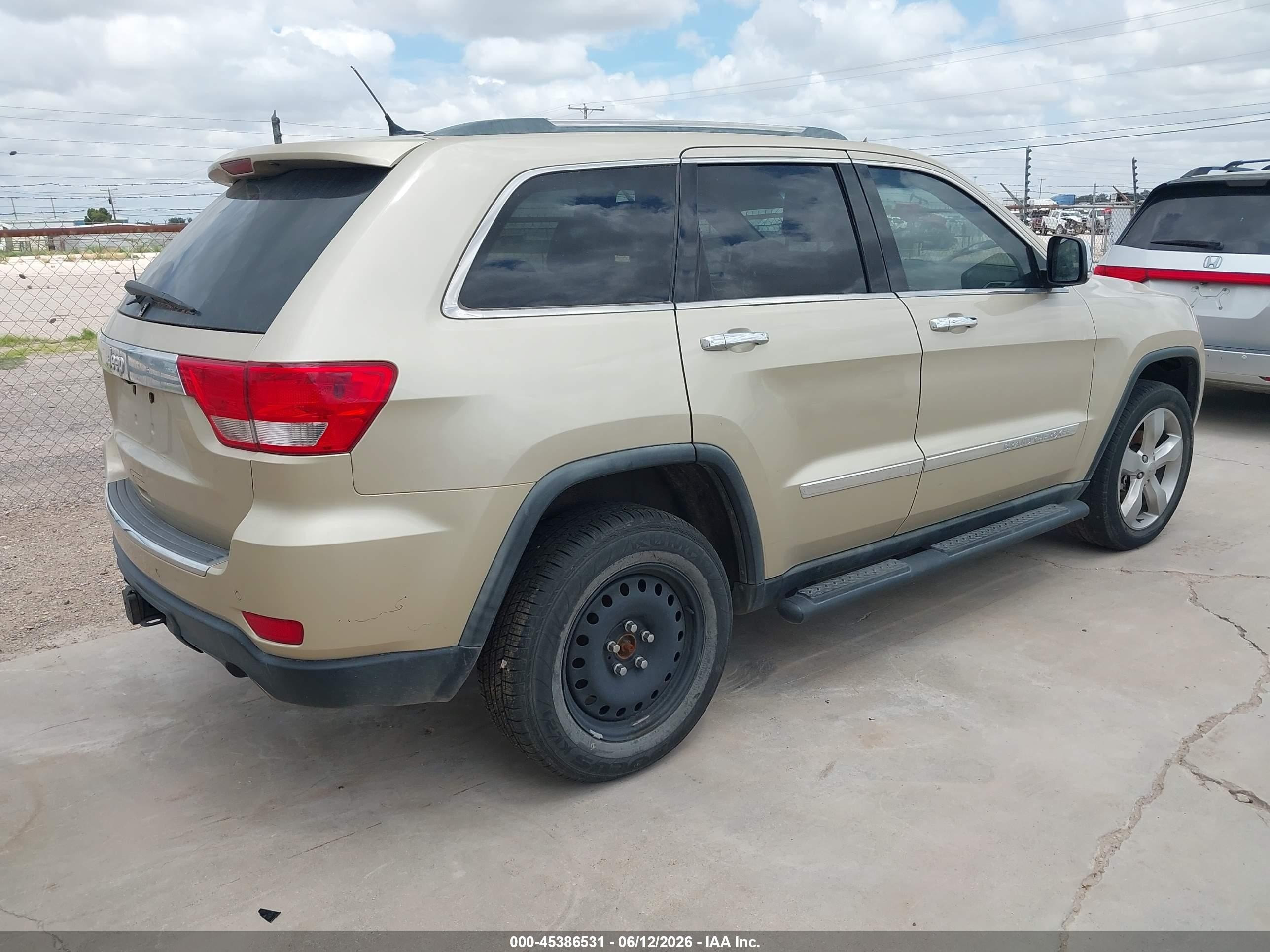 2012 Jeep Grand Cherokee Limited Gold vin: 1C4RJFBG5CC180094