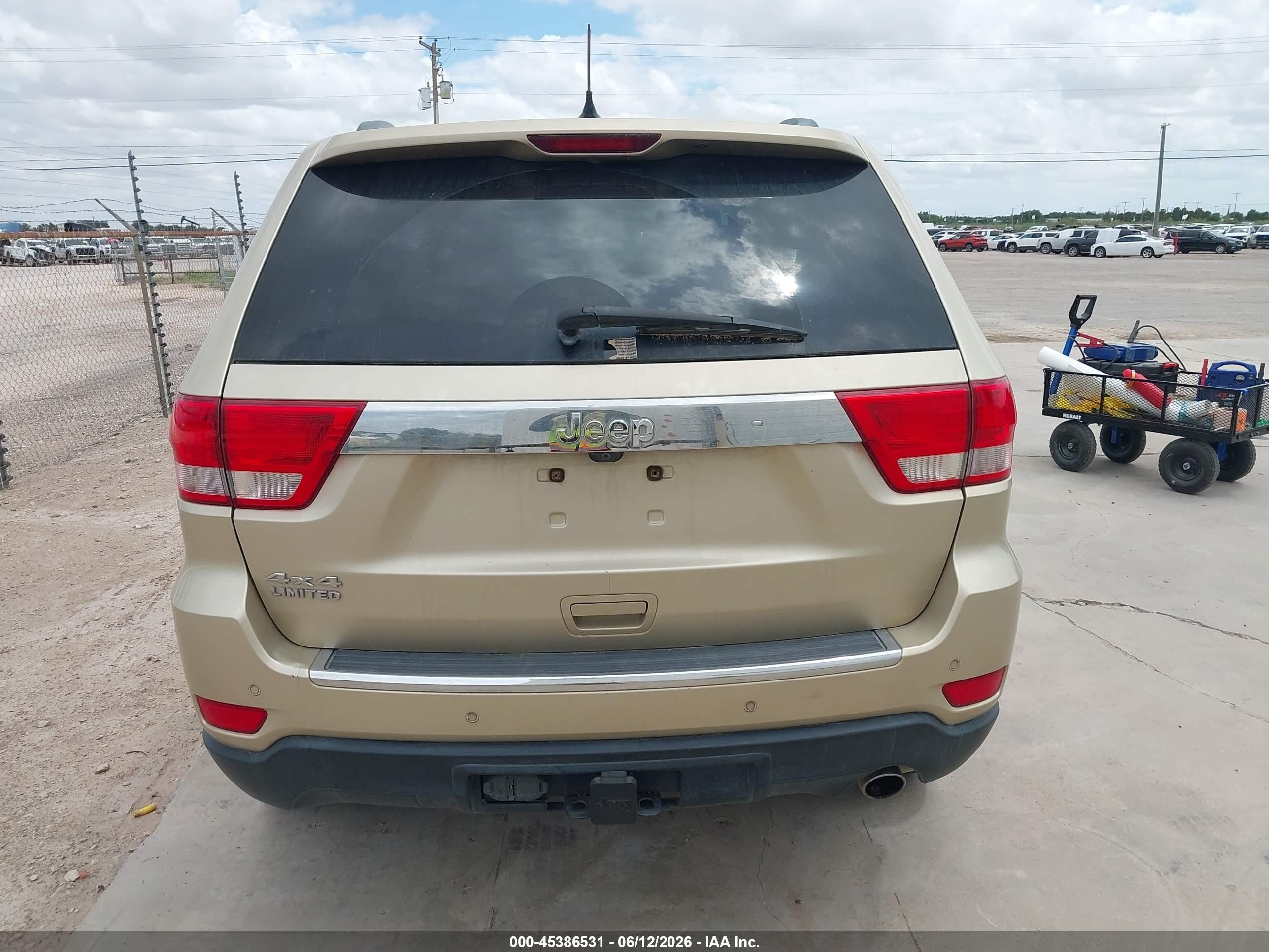 2012 Jeep Grand Cherokee Limited Gold vin: 1C4RJFBG5CC180094