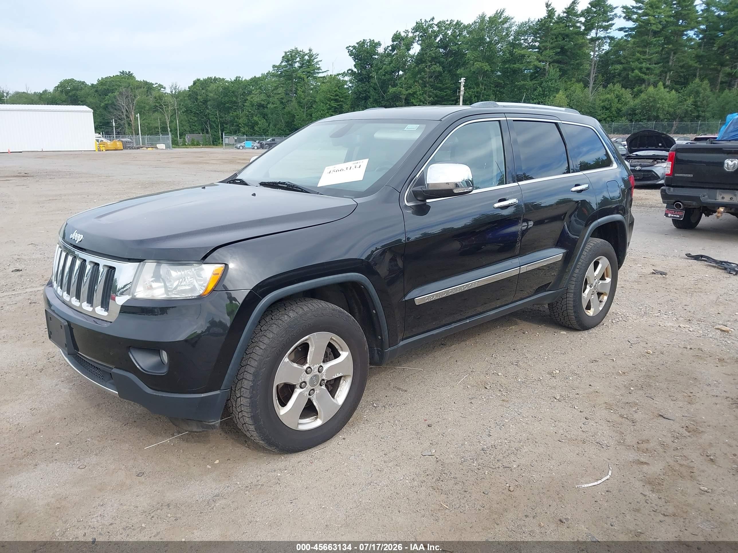 2012 Jeep Grand Cherokee Limited Black vin: 1C4RJFBG5CC232453