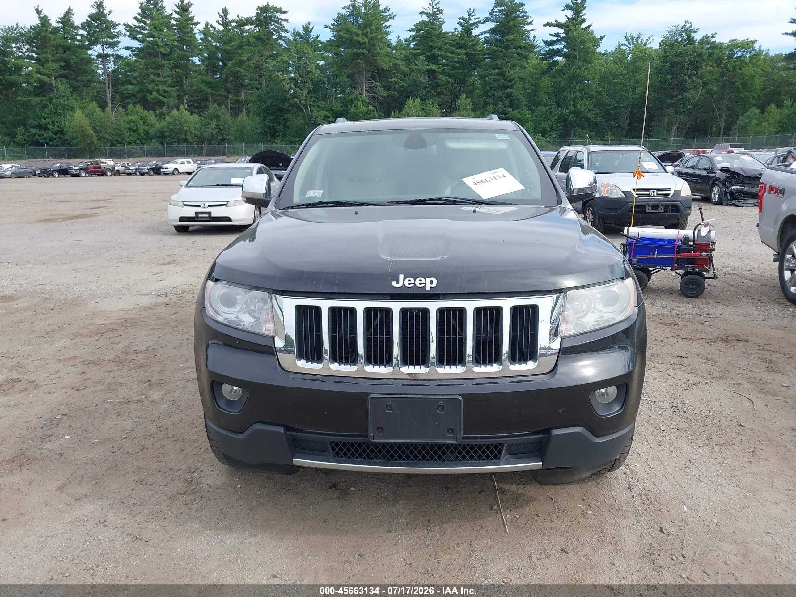 2012 Jeep Grand Cherokee Limited Black vin: 1C4RJFBG5CC232453
