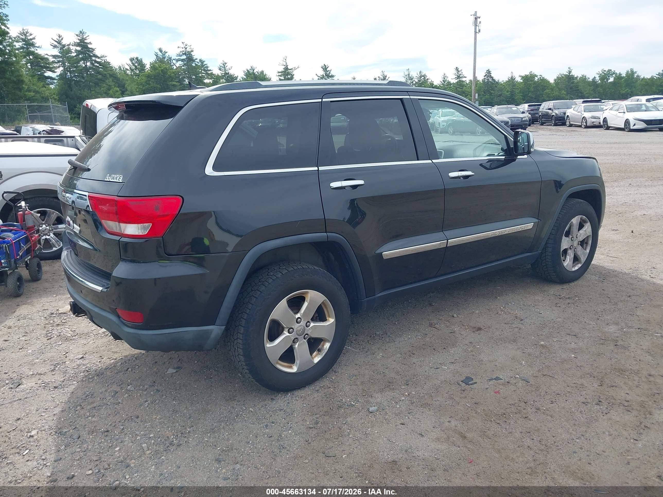 2012 Jeep Grand Cherokee Limited Black vin: 1C4RJFBG5CC232453