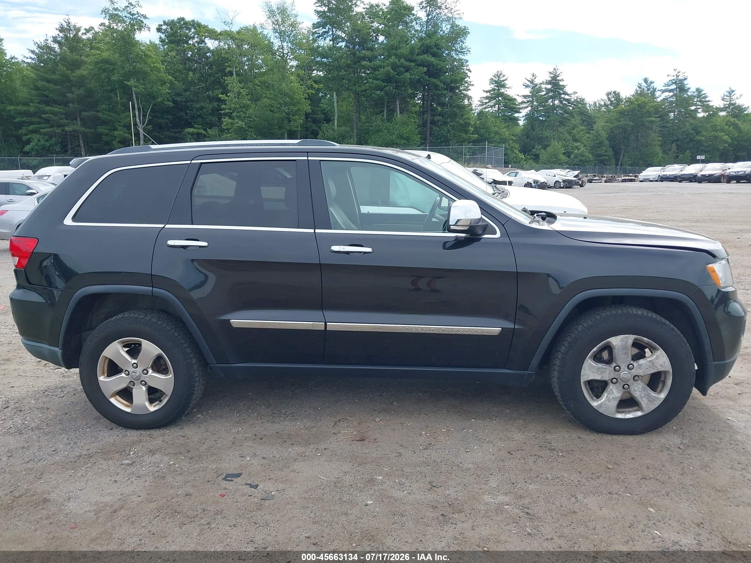 2012 Jeep Grand Cherokee Limited Black vin: 1C4RJFBG5CC232453