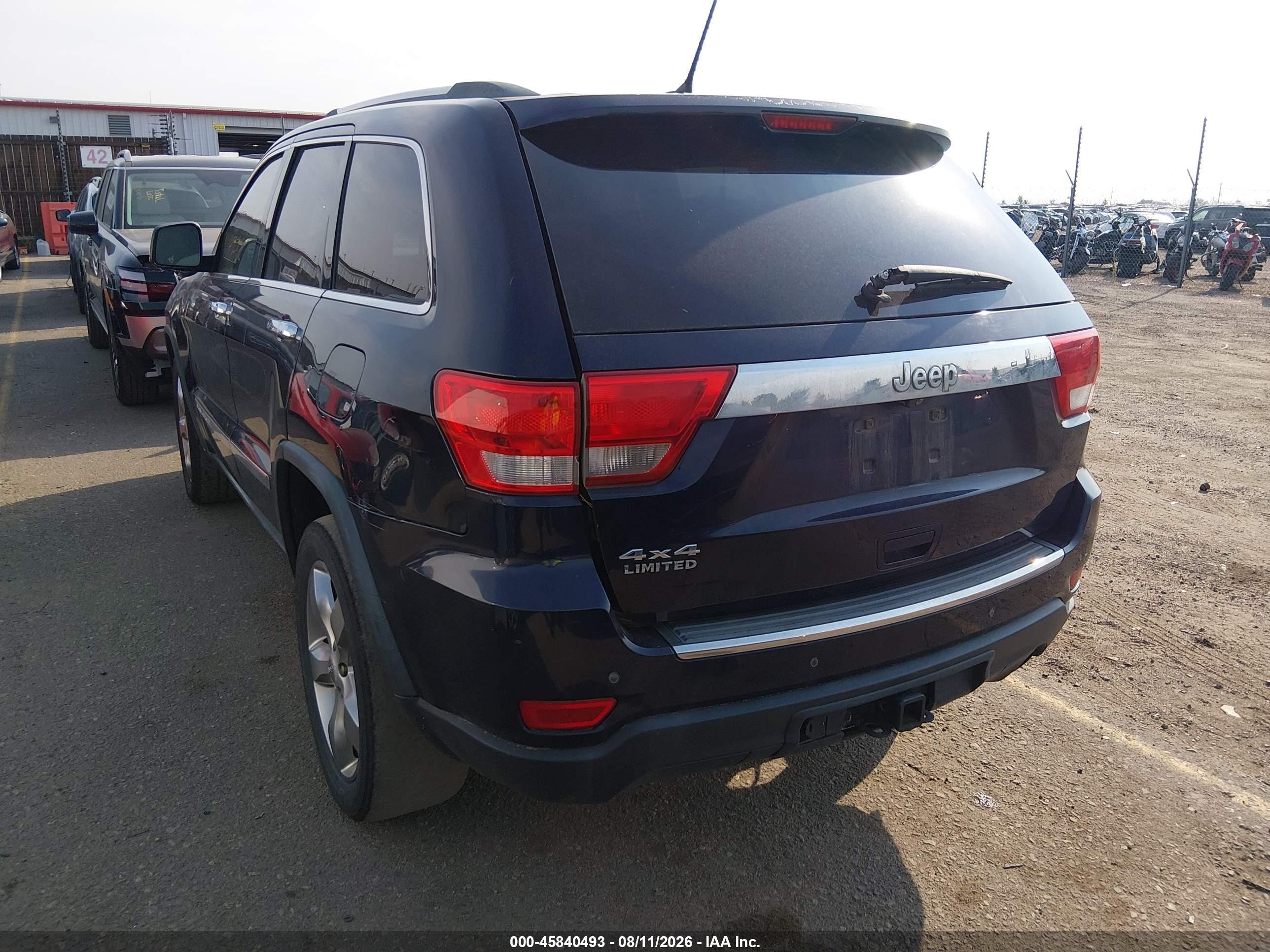 2012 Jeep Grand Cherokee Limited Синий vin: 1C4RJFBG5CC276131