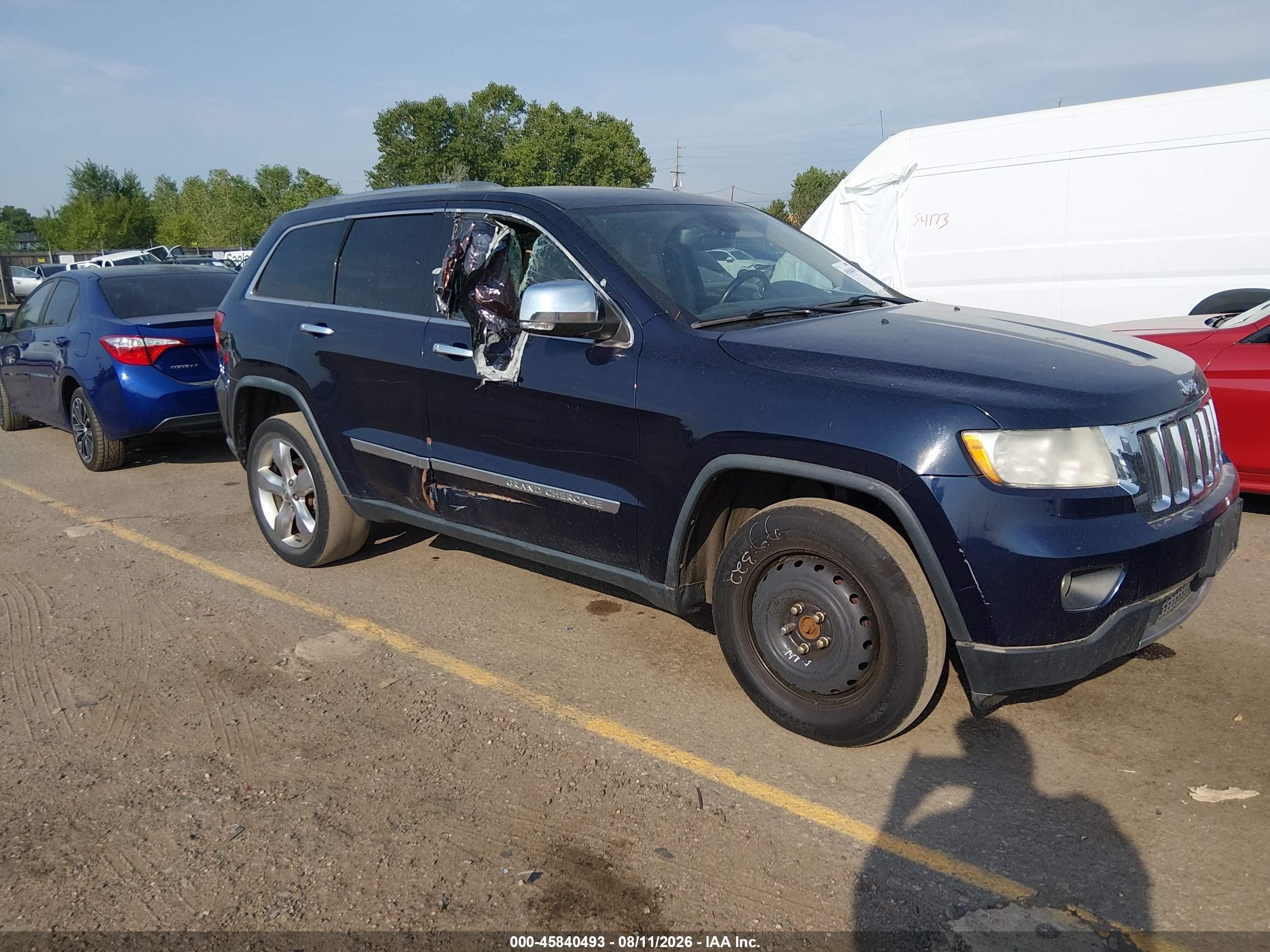 2012 Jeep Grand Cherokee Limited Синий vin: 1C4RJFBG5CC276131