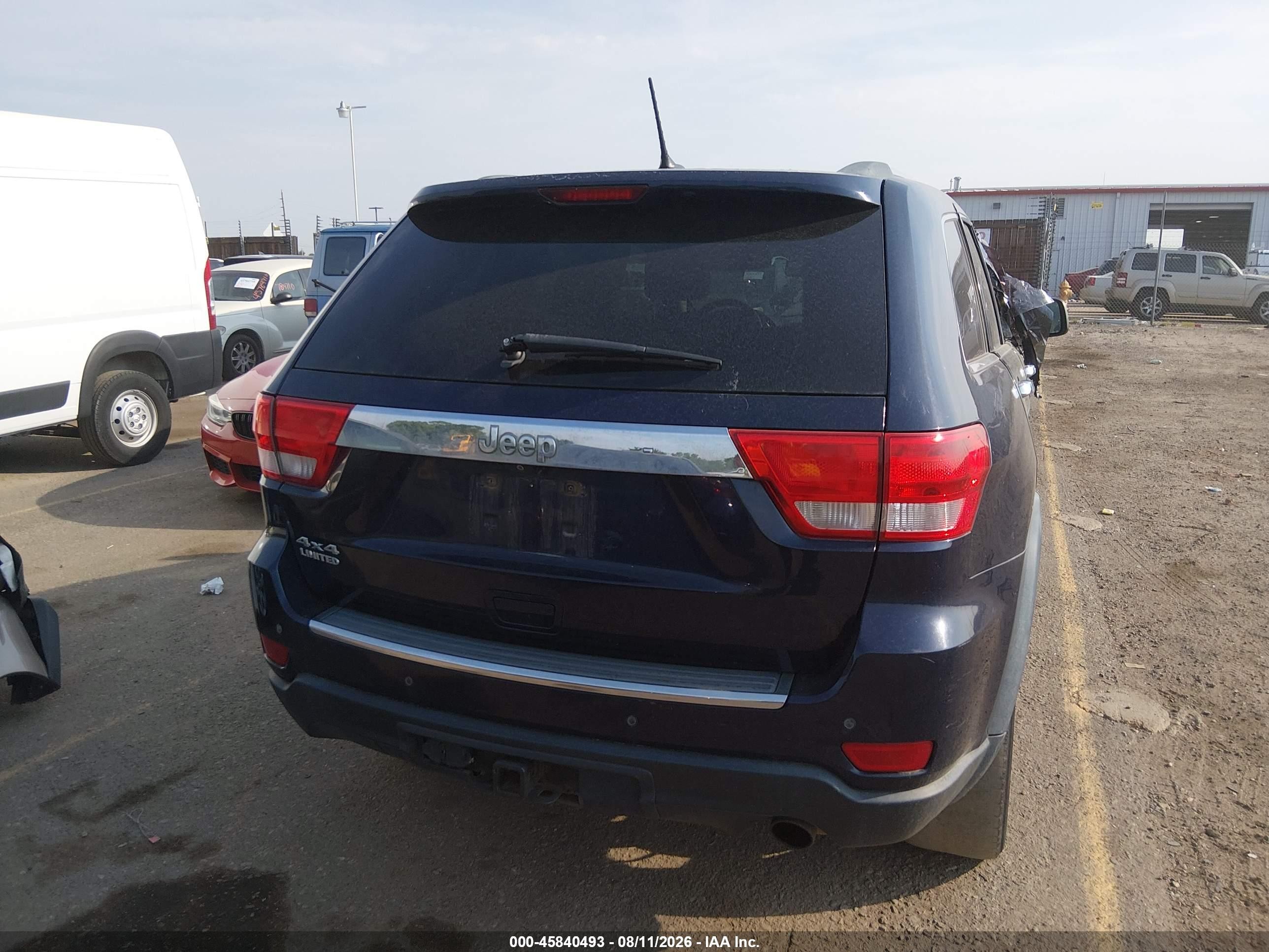 2012 Jeep Grand Cherokee Limited Синий vin: 1C4RJFBG5CC276131
