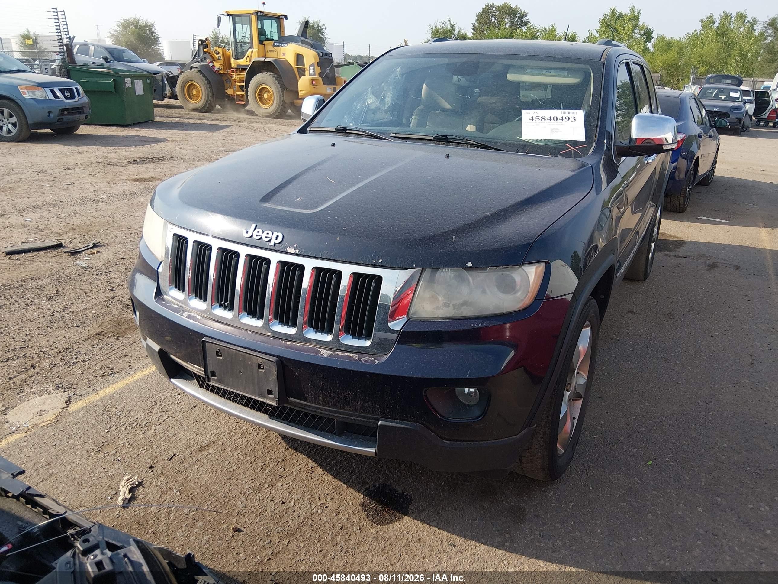 2012 Jeep Grand Cherokee Limited Синий vin: 1C4RJFBG5CC276131