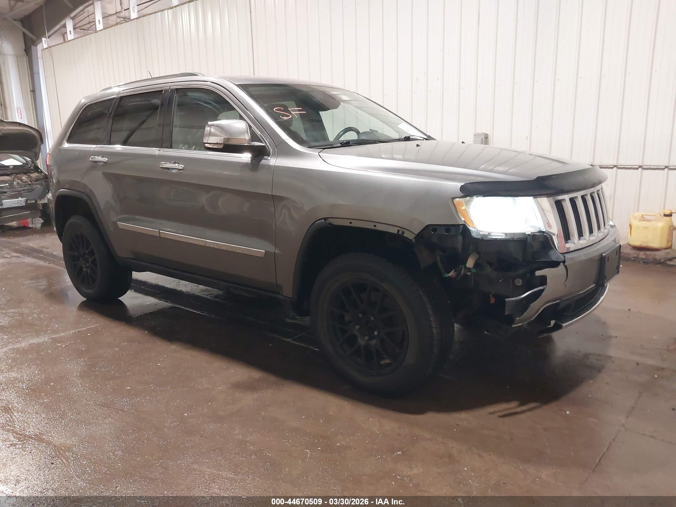 2013 Jeep Grand Cherokee Limited Gray vin: 1C4RJFBG5DC519874