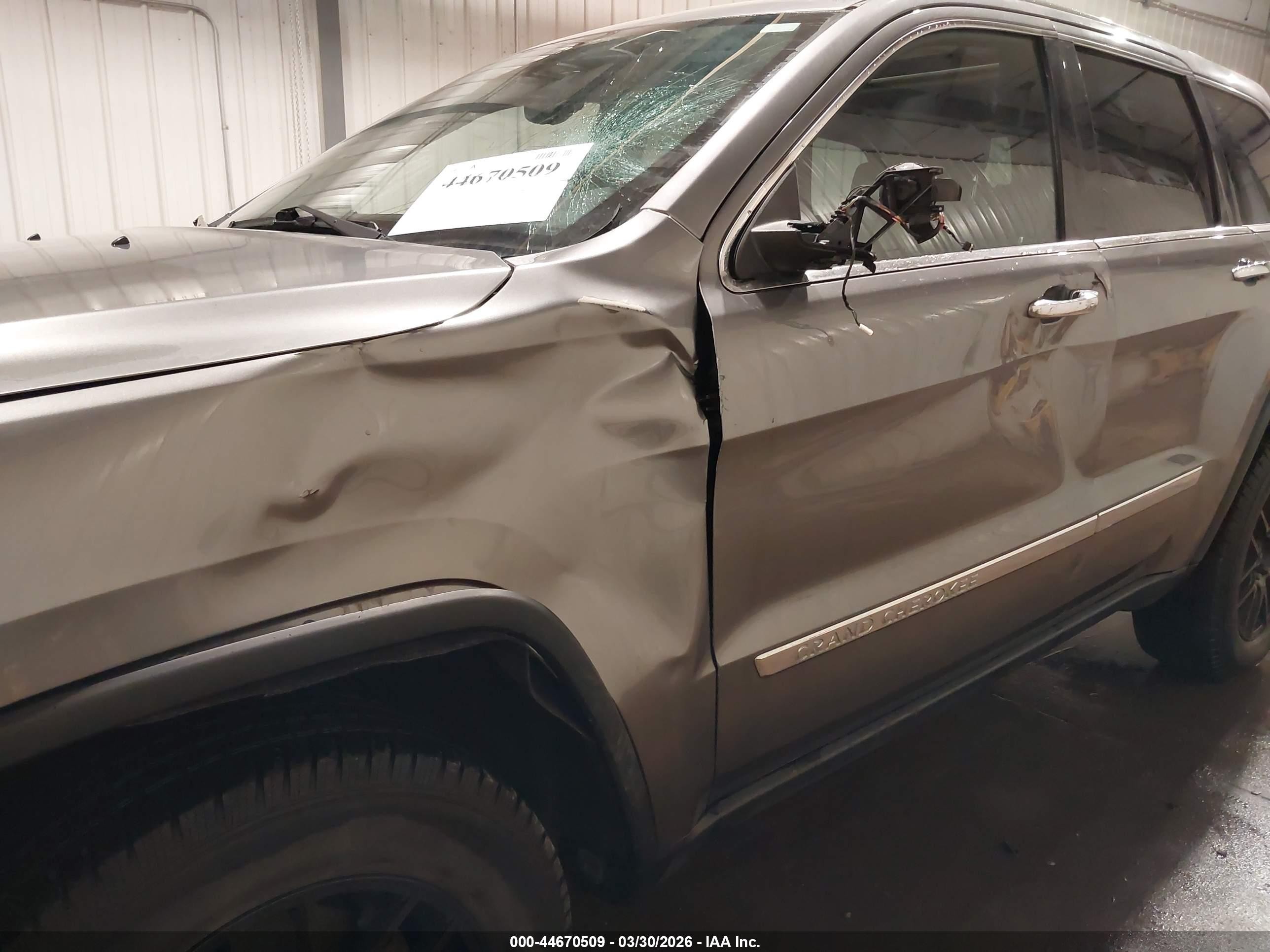 2013 Jeep Grand Cherokee Limited Gray vin: 1C4RJFBG5DC519874