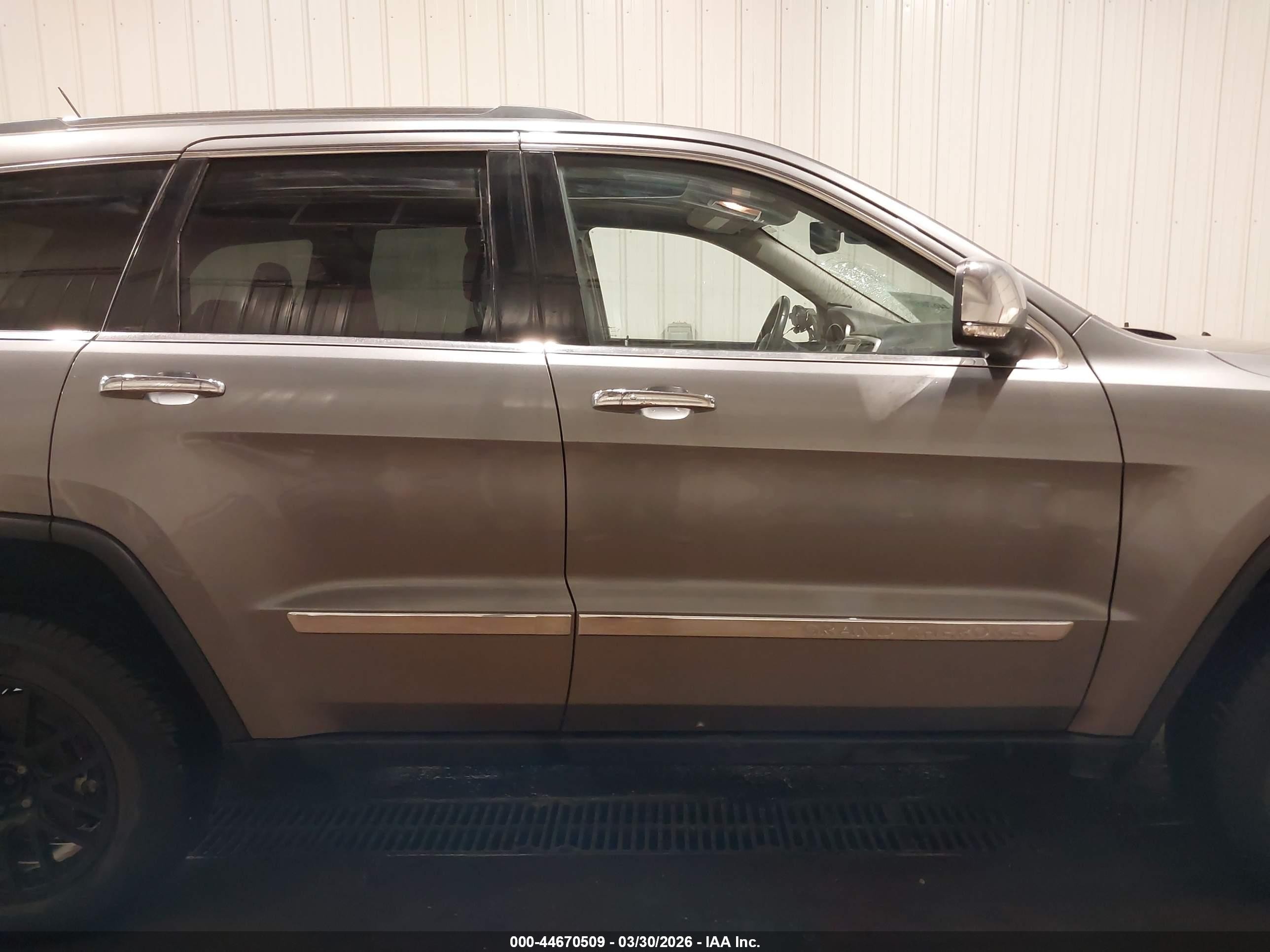 2013 Jeep Grand Cherokee Limited Gray vin: 1C4RJFBG5DC519874
