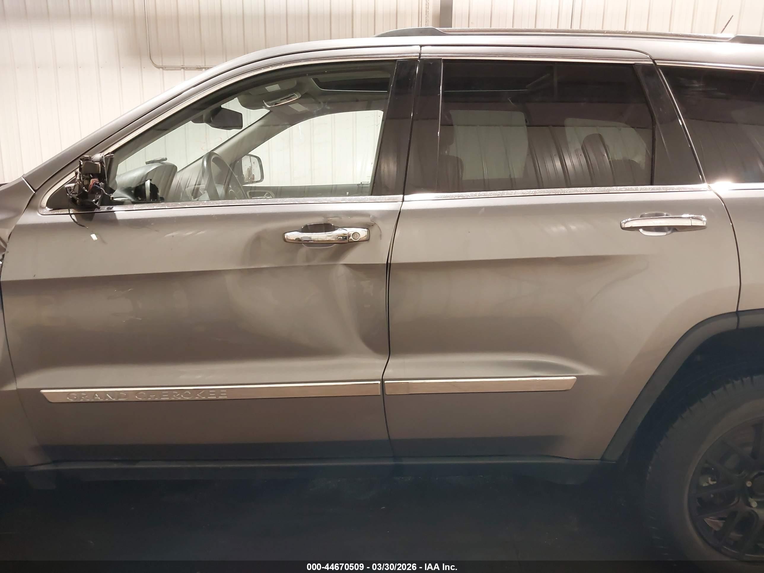 2013 Jeep Grand Cherokee Limited Gray vin: 1C4RJFBG5DC519874