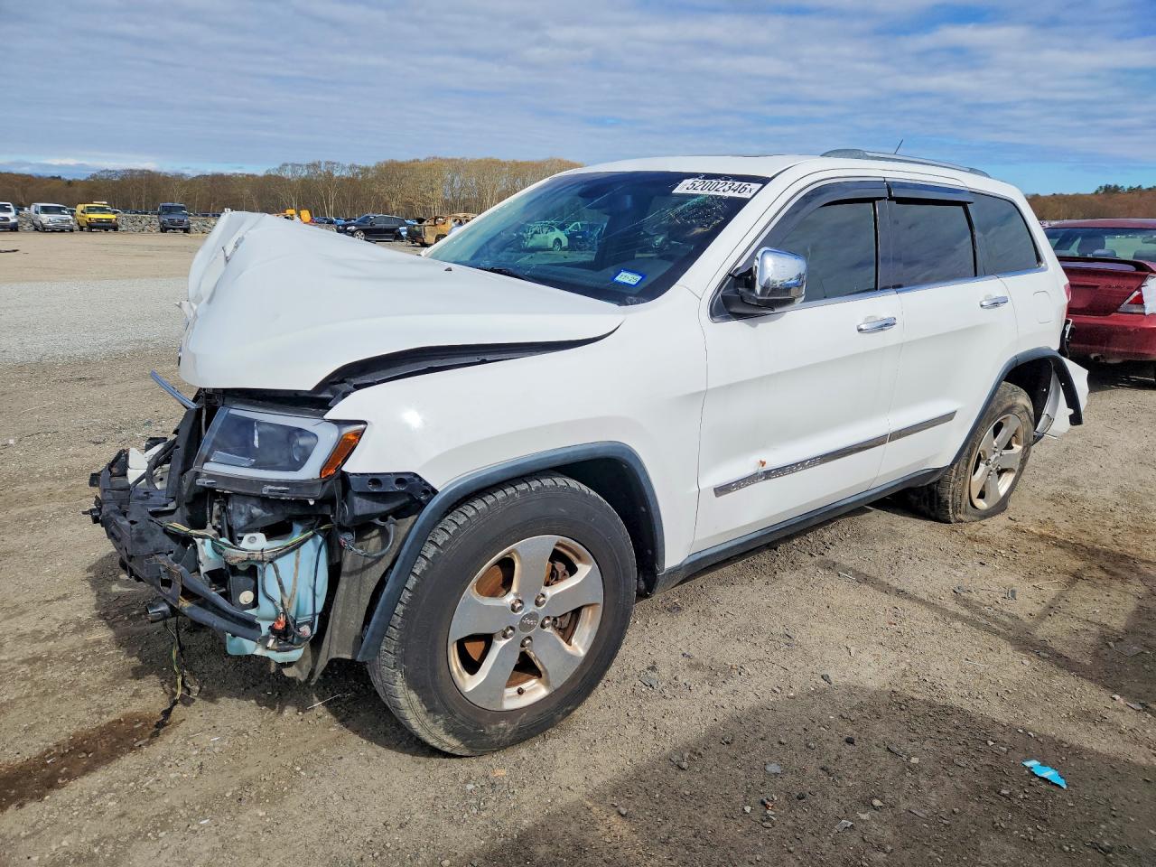 2013 Jeep Grand Cherokee Limited White vin: 1C4RJFBG5DC523293