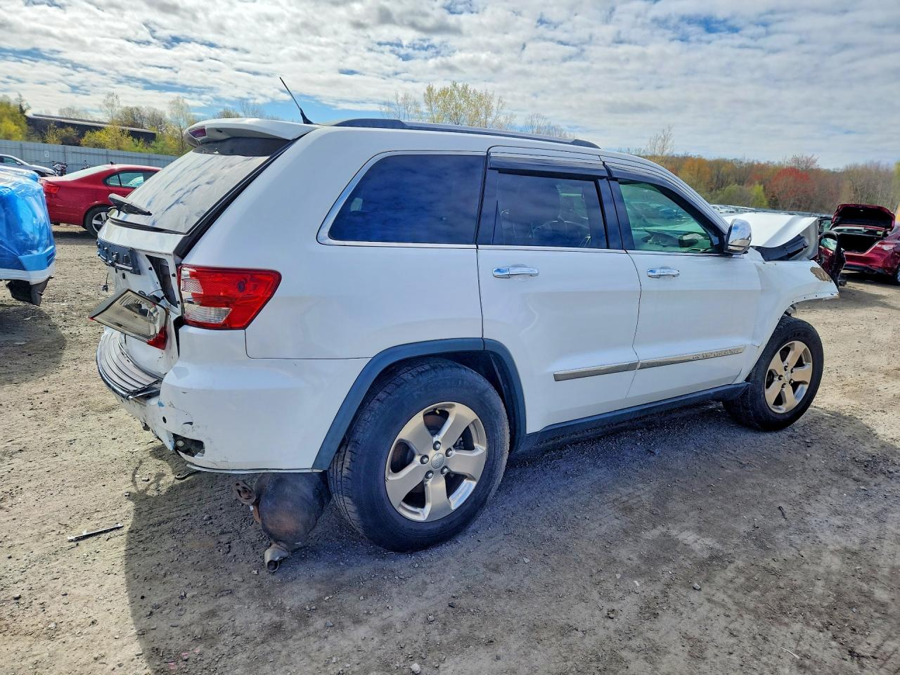 2013 Jeep Grand Cherokee Limited White vin: 1C4RJFBG5DC523293