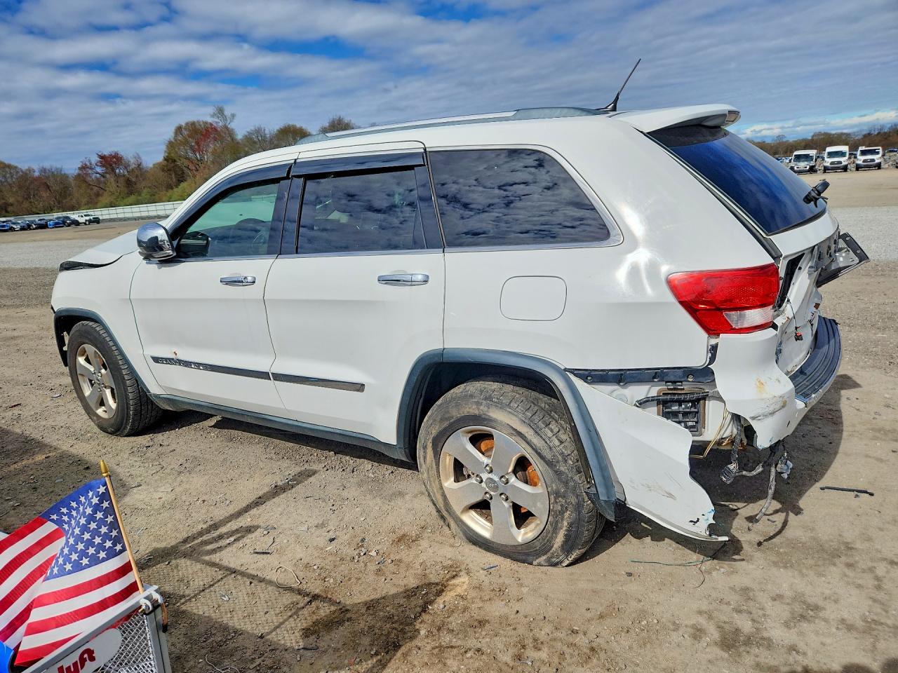 2013 Jeep Grand Cherokee Limited White vin: 1C4RJFBG5DC523293