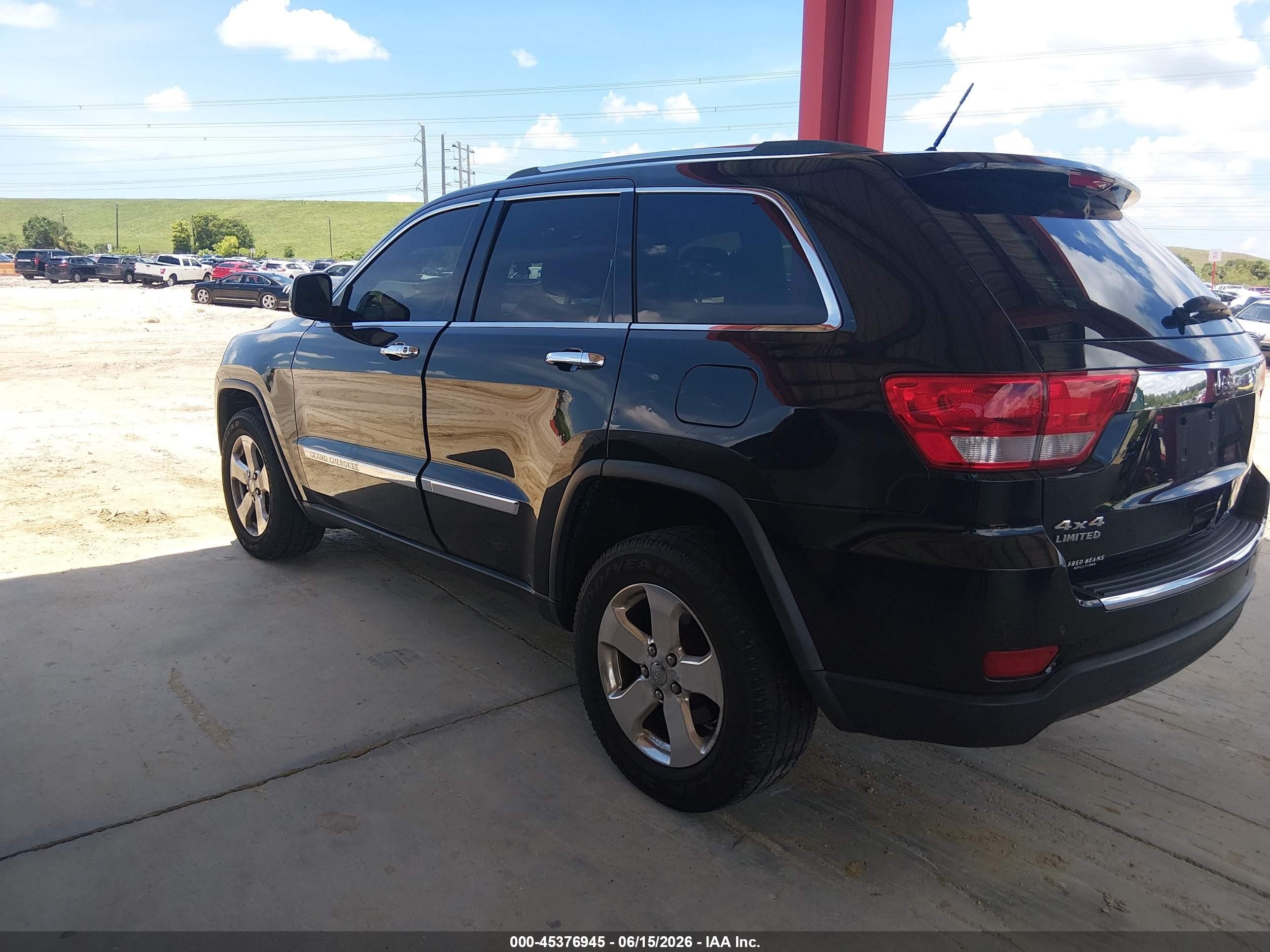 2013 Jeep Grand Cherokee Limited Black vin: 1C4RJFBG5DC638914