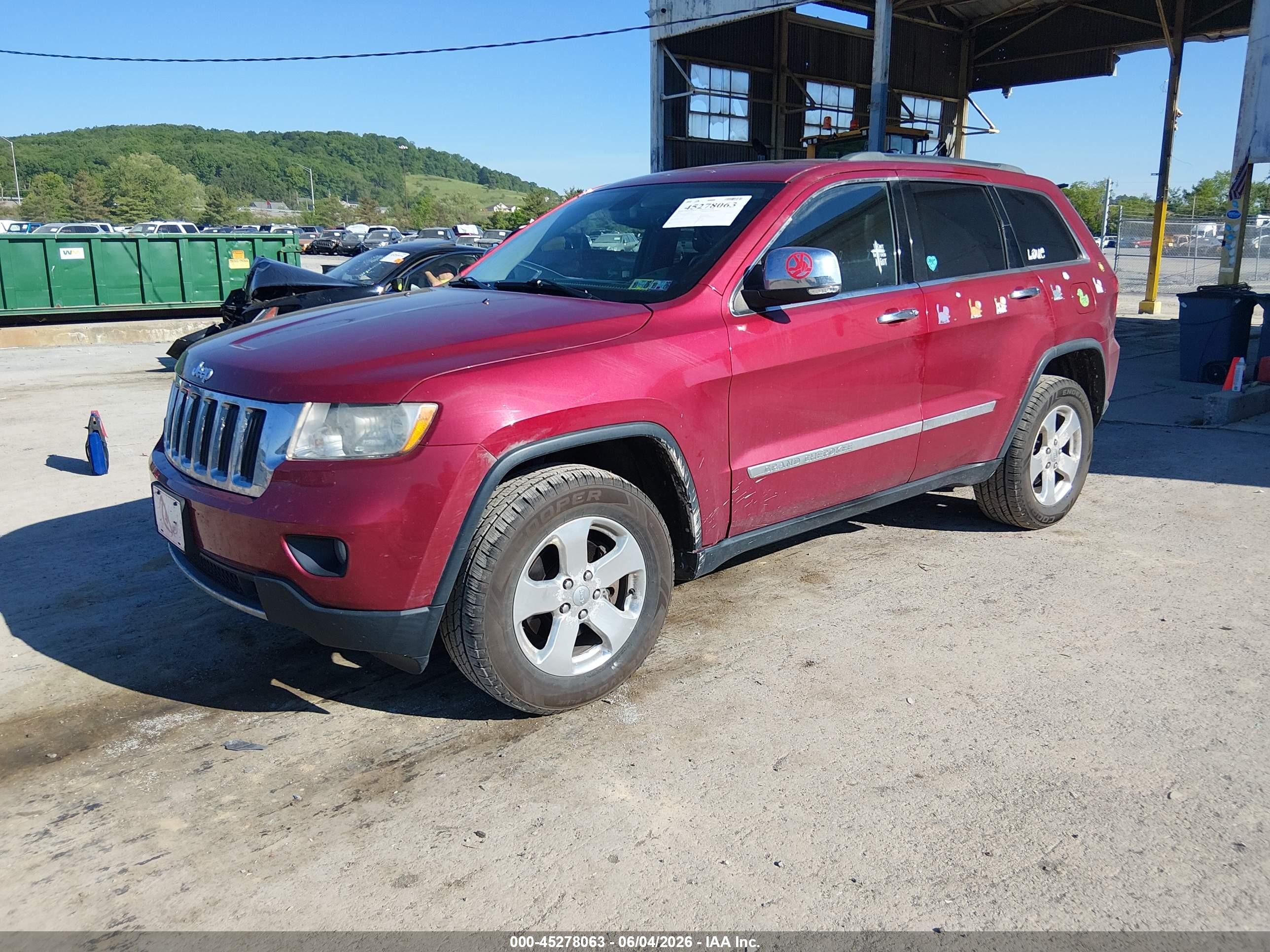 2013 Jeep Grand Cherokee Limited Red vin: 1C4RJFBG5DC656233
