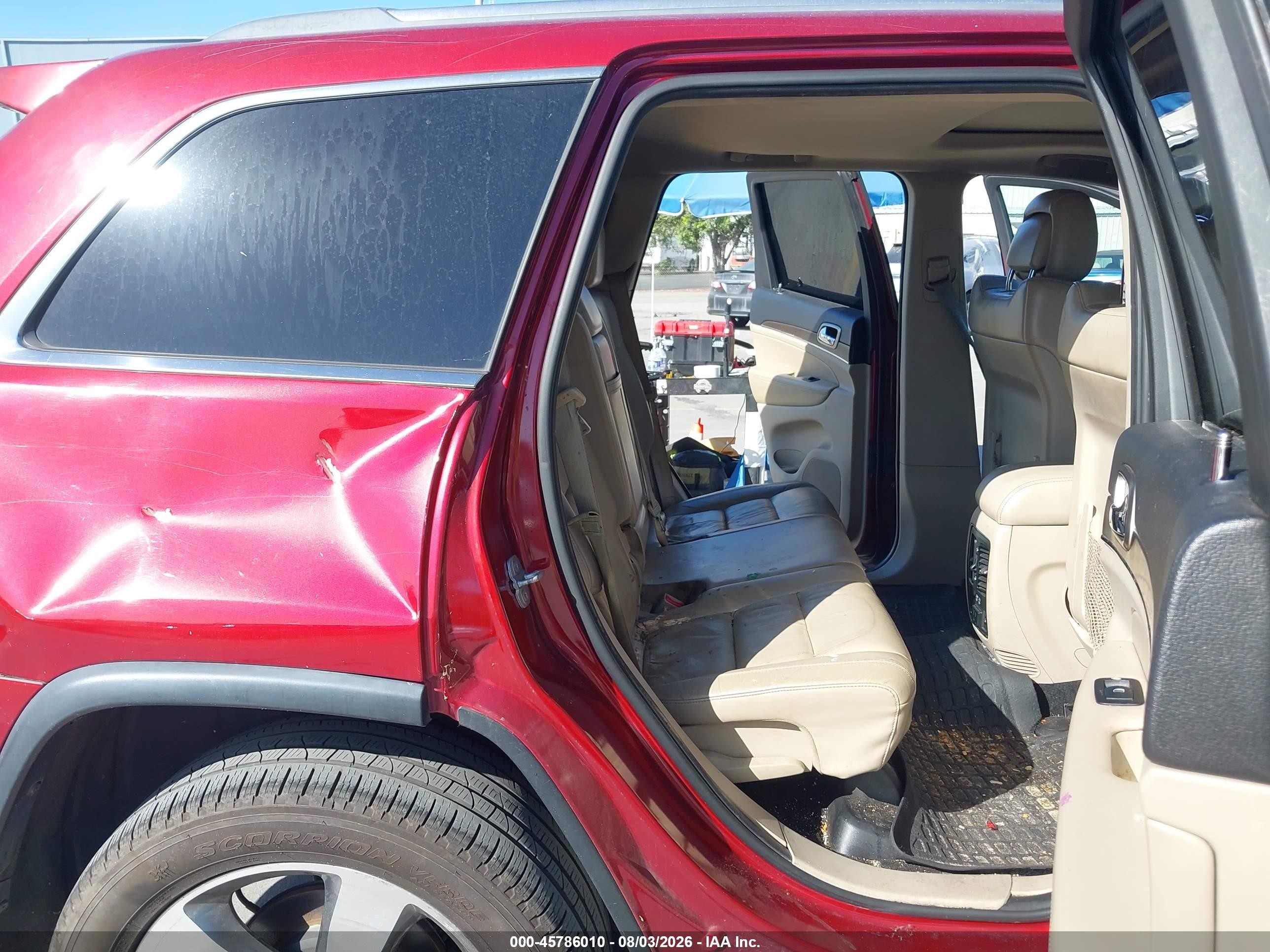 2014 Jeep Grand Cherokee Limited Red vin: 1C4RJFBG5EC102112