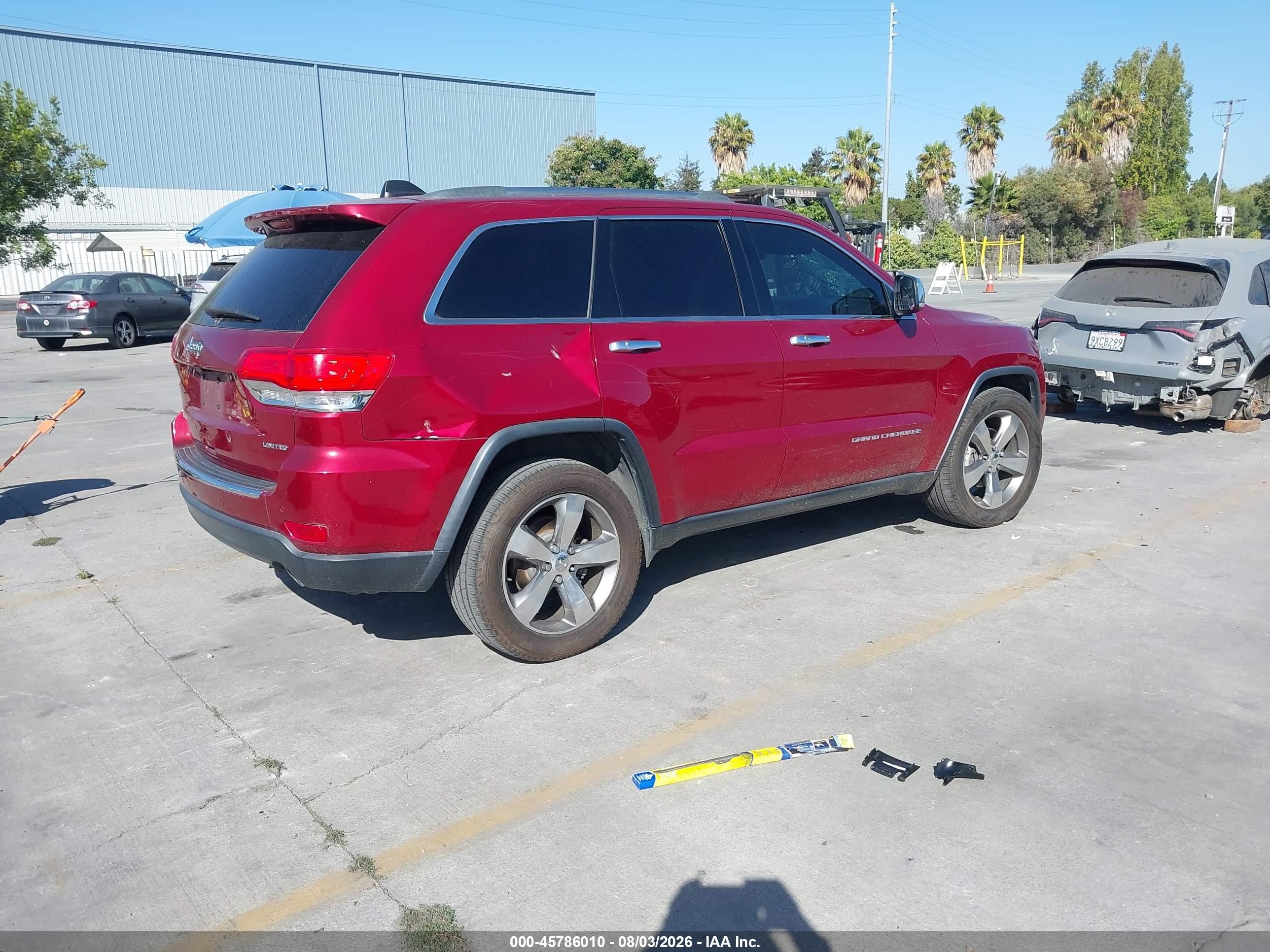 2014 Jeep Grand Cherokee Limited Red vin: 1C4RJFBG5EC102112