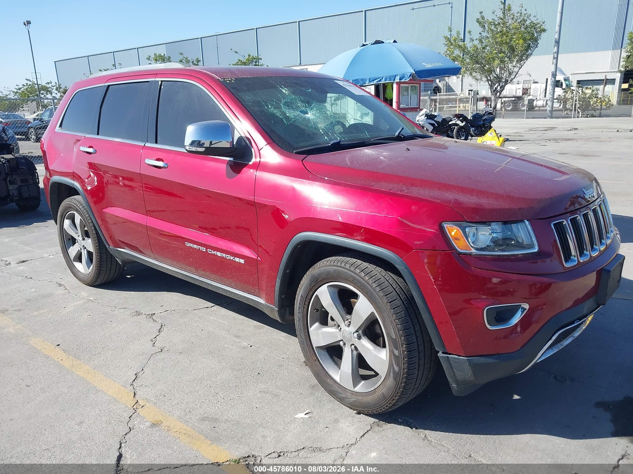 2014 Jeep Grand Cherokee Limited Red vin: 1C4RJFBG5EC102112