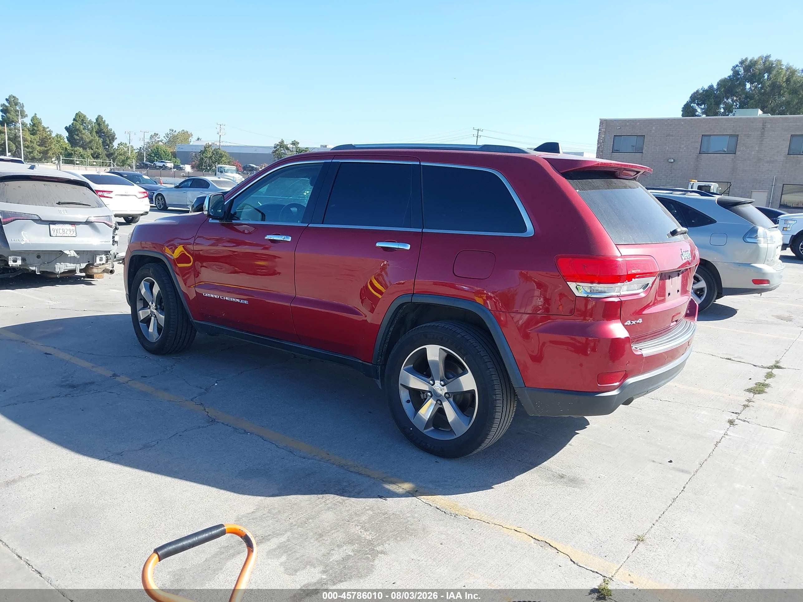 2014 Jeep Grand Cherokee Limited Red vin: 1C4RJFBG5EC102112