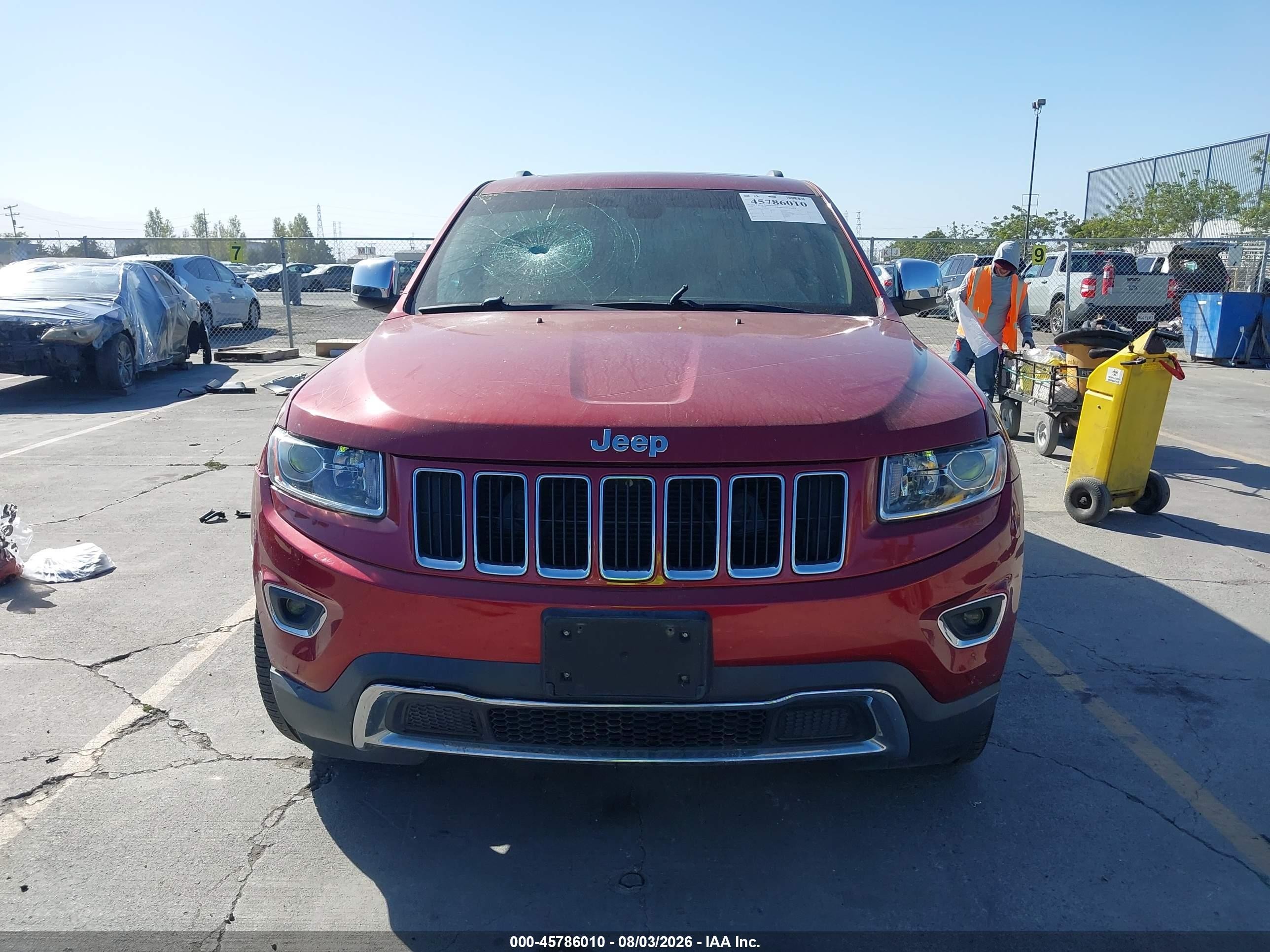 2014 Jeep Grand Cherokee Limited Red vin: 1C4RJFBG5EC102112